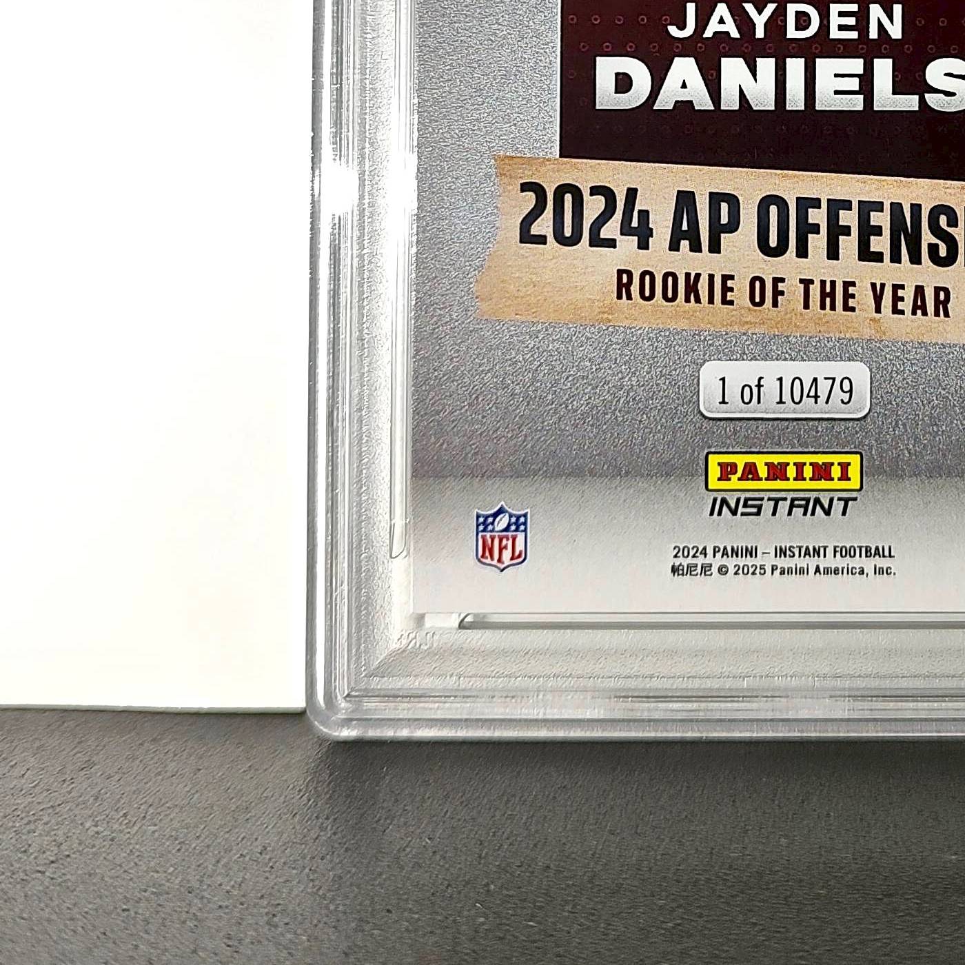 Jayden Daniels 2024 Panini NFL AP Offensive Rookie of the Year Commanders PSA 10