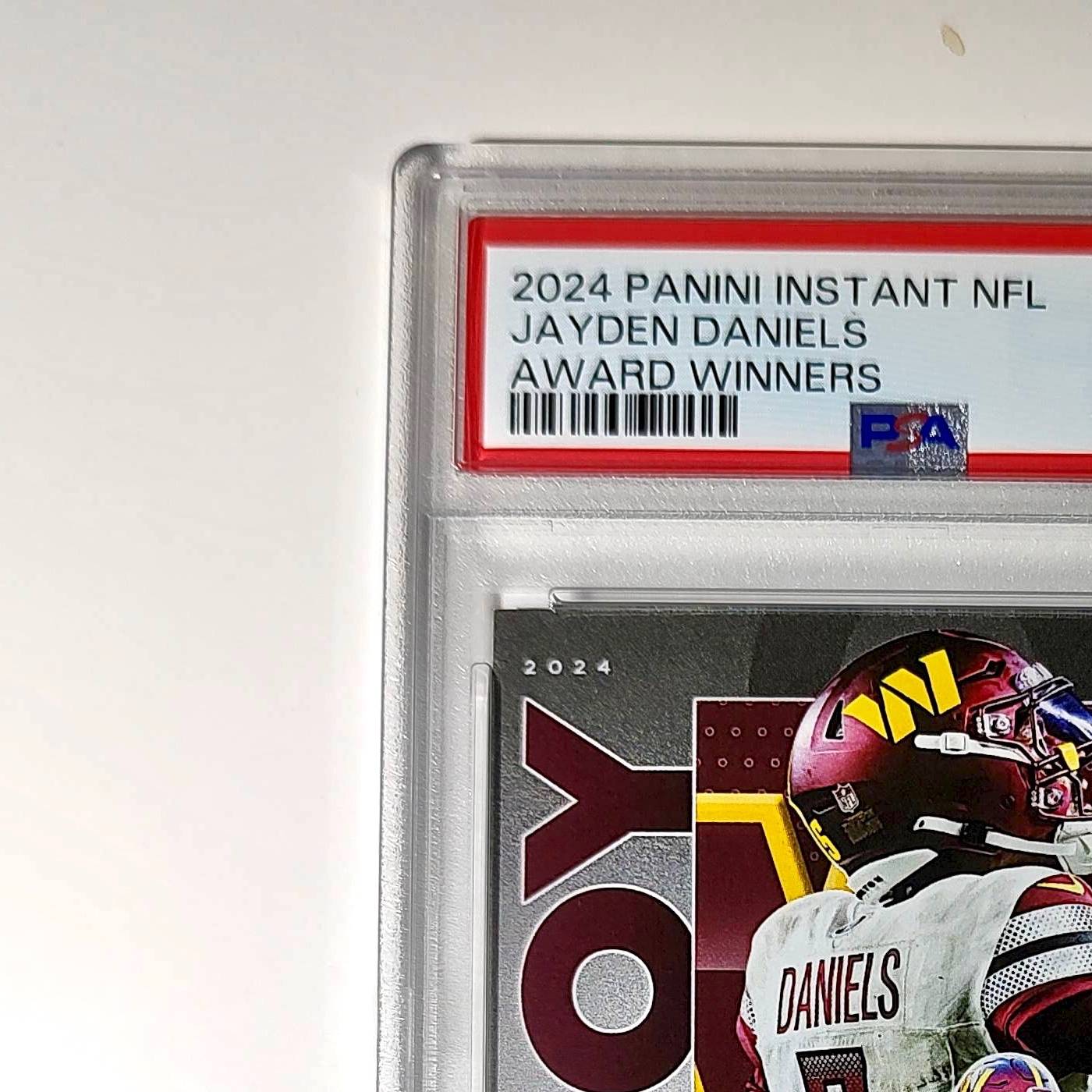 Jayden Daniels 2024 Panini NFL AP Offensive Rookie of the Year Commanders PSA 10