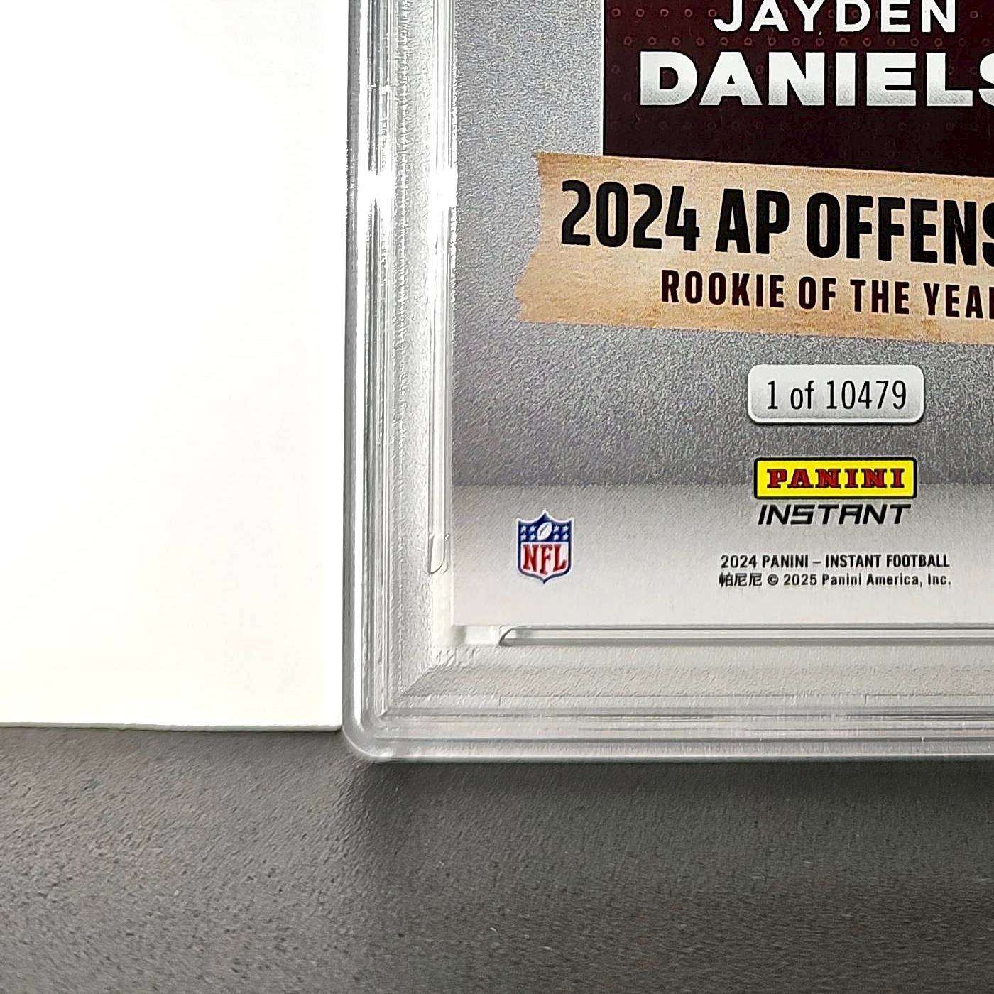 Jayden Daniels 2024 Panini NFL AP Offensive Rookie of the Year Commanders PSA 10