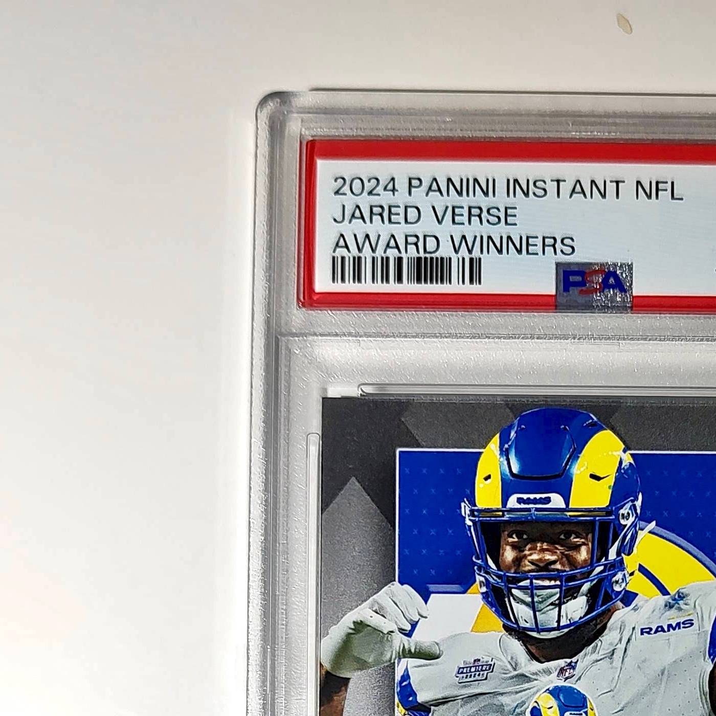 Jared Verse 2024 Panini NFL AP Defensive Rookie of the Year Rams PSA 10 Gem Mint