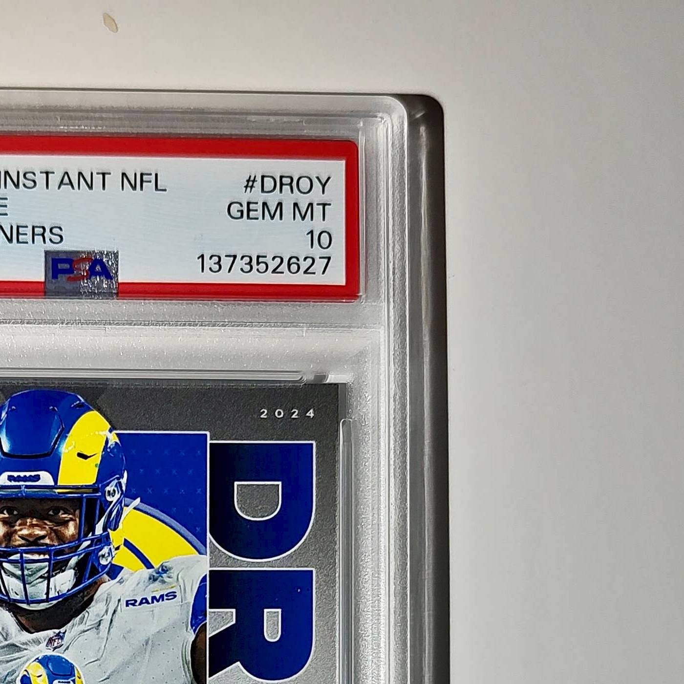 Jared Verse 2024 Panini NFL AP Defensive Rookie of the Year Rams PSA 10 Gem Mint