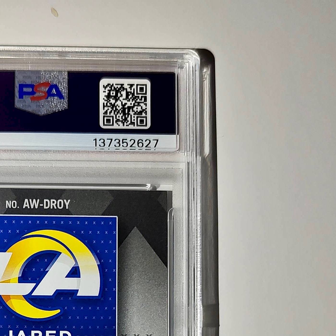 Jared Verse 2024 Panini NFL AP Defensive Rookie of the Year Rams PSA 10 Gem Mint