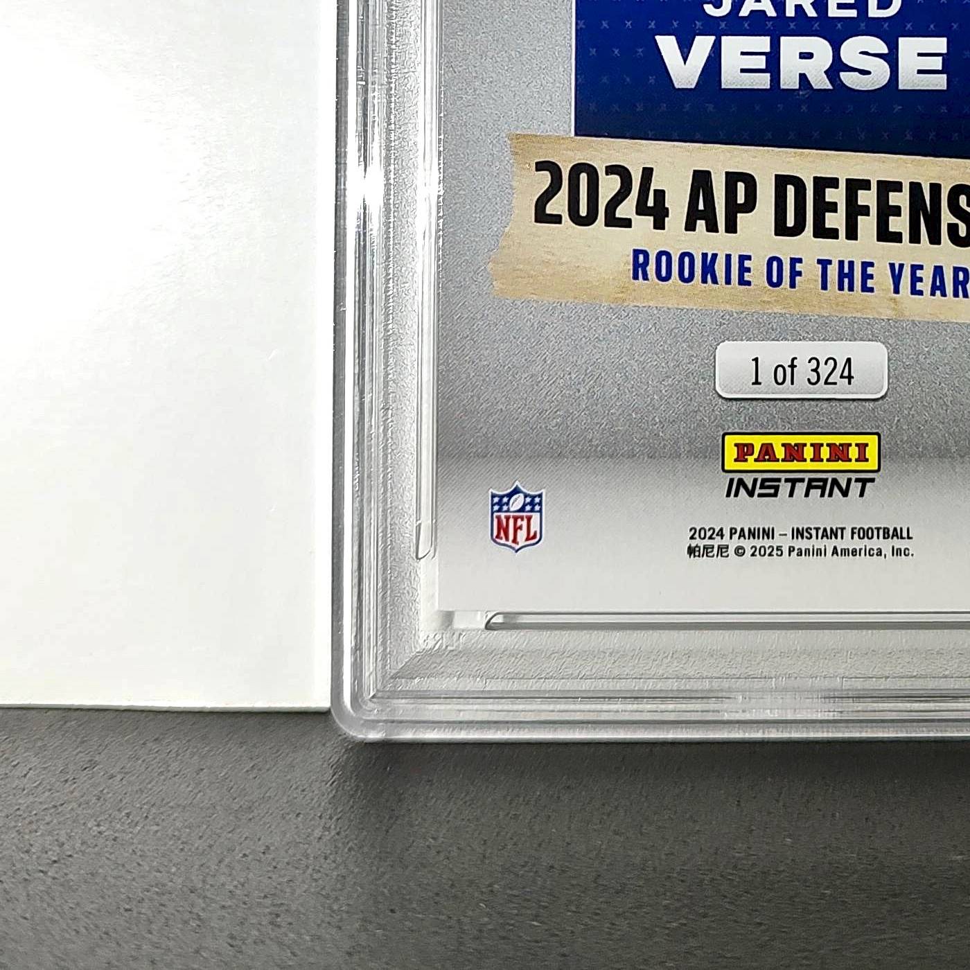 Jared Verse 2024 Panini NFL AP Defensive Rookie of the Year Rams PSA 10 Gem Mint