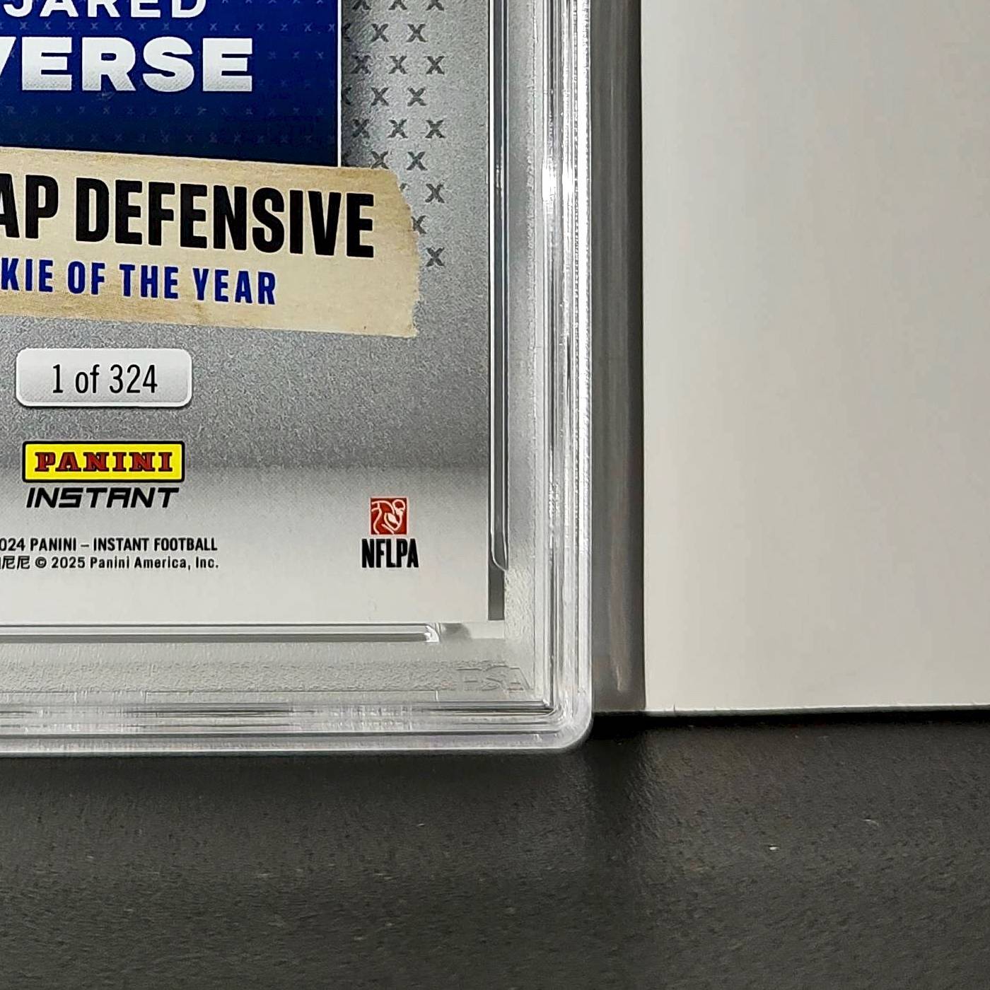 Jared Verse 2024 Panini NFL AP Defensive Rookie of the Year Rams PSA 10 Gem Mint