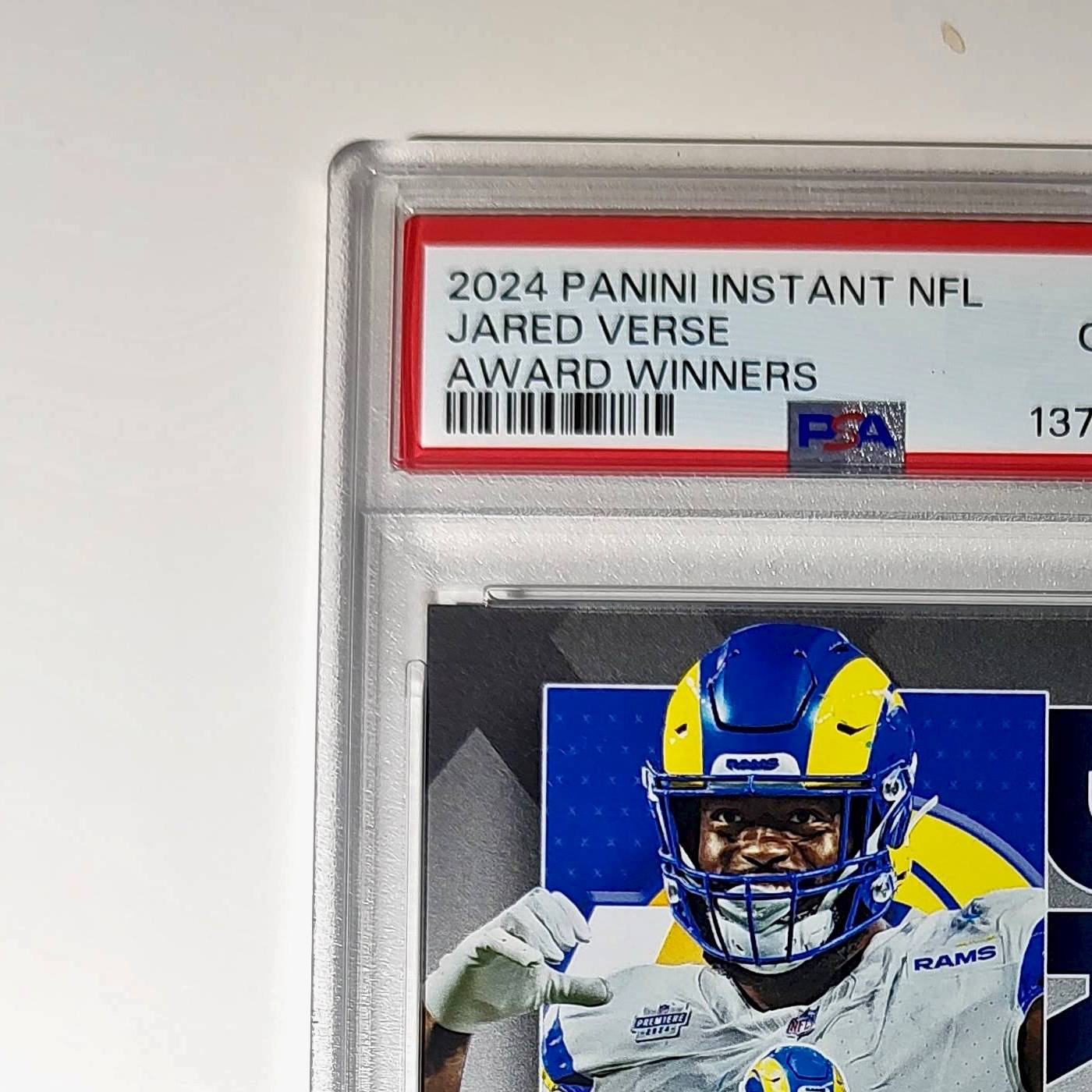 Jared Verse 2024 Panini NFL AP Defensive Rookie of the Year Rams PSA 10 Gem Mint