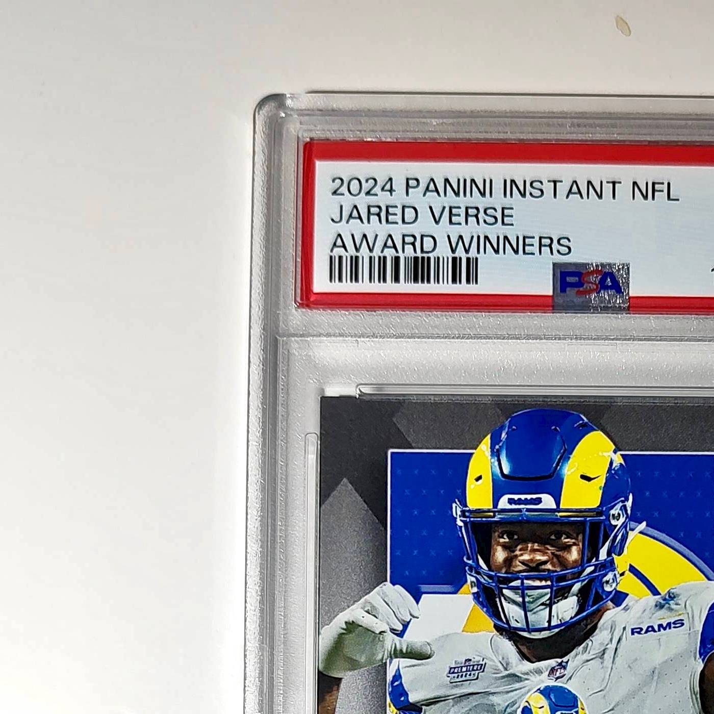 Jared Verse 2024 Panini NFL AP Defensive Rookie of the Year Rams PSA 10 Gem Mint