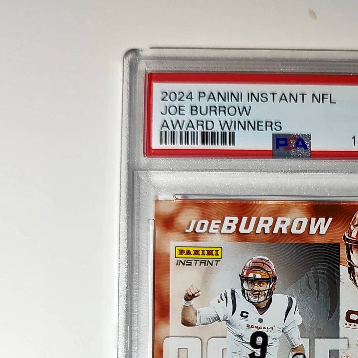 Joe Burrow 2024 Panini NFL AP Comeback Player of the Year Bengals PSA 9 Mint