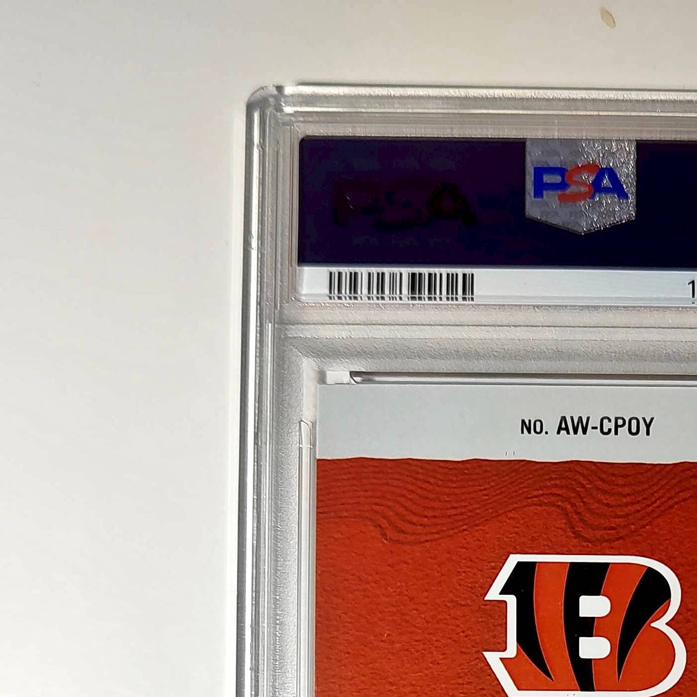 Joe Burrow 2024 Panini NFL AP Comeback Player of the Year Bengals PSA 9 Mint