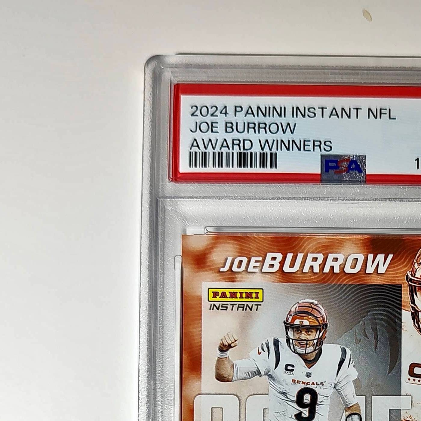 Joe Burrow 2024 Panini NFL AP Comeback Player of the Year Bengals PSA 9 Mint