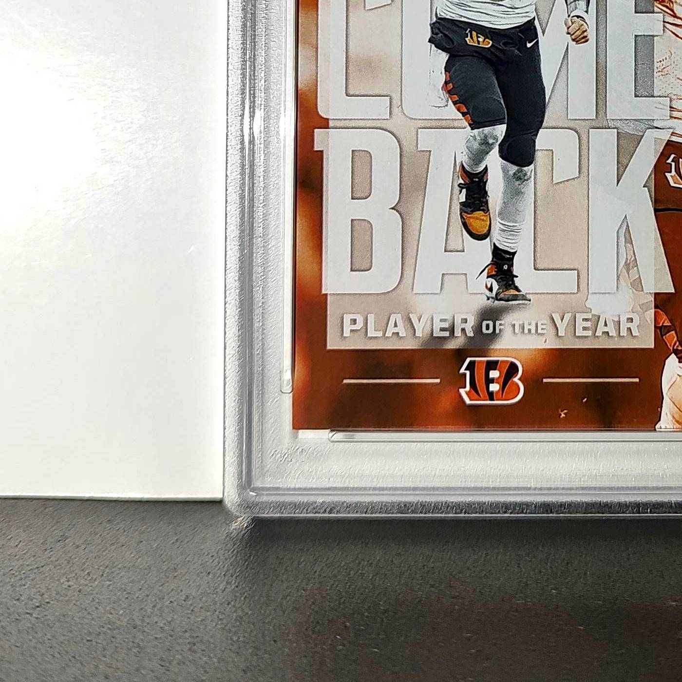 Joe Burrow 2024 Panini NFL AP Comeback Player of the Year Bengals PSA 9 Mint