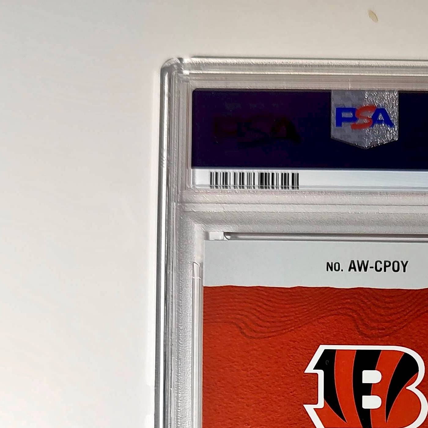 Joe Burrow 2024 Panini NFL AP Comeback Player of the Year Bengals PSA 9 Mint