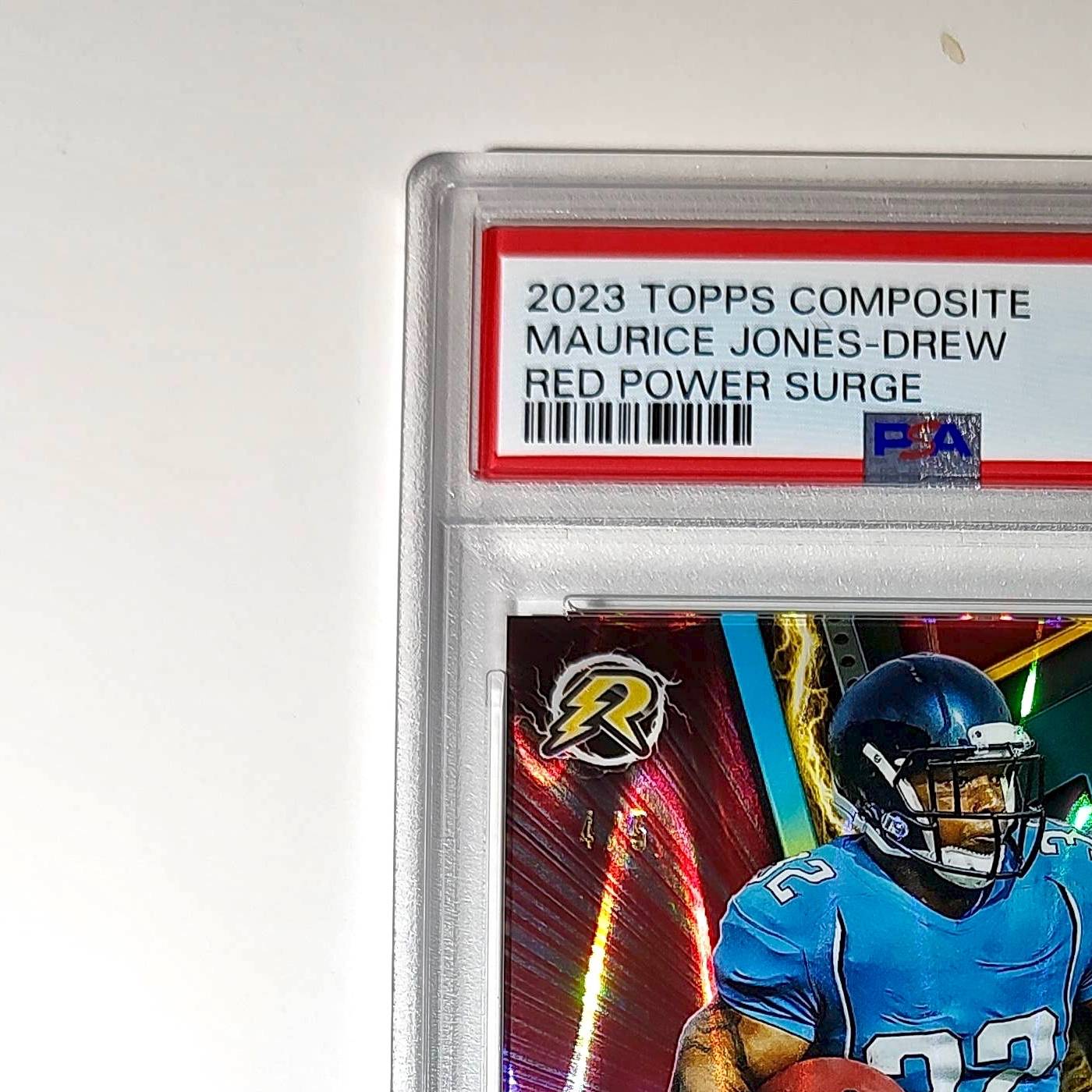 Maurice Jones-Drew 2023 Topps #87 4/5 Resurgence Red Power Surge PSA 9 Mint