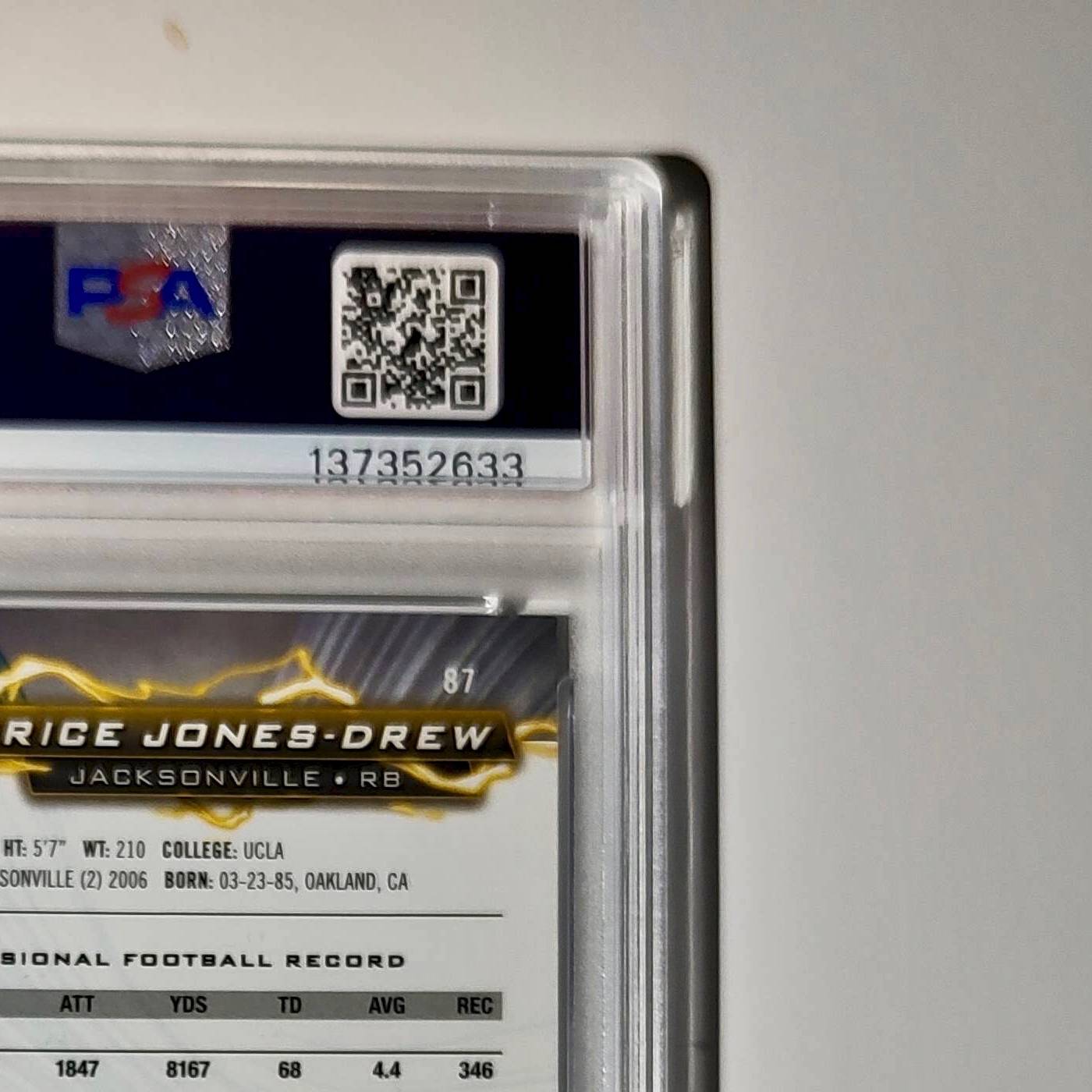 Maurice Jones-Drew 2023 Topps #87 4/5 Resurgence Red Power Surge PSA 9 Mint