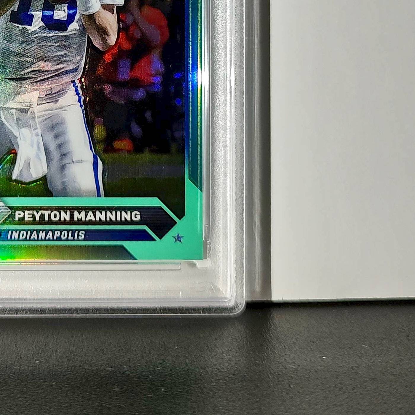 Peyton Manning 2023 Topps #11 057/199 Aqua Refractor PSA 9 Mint