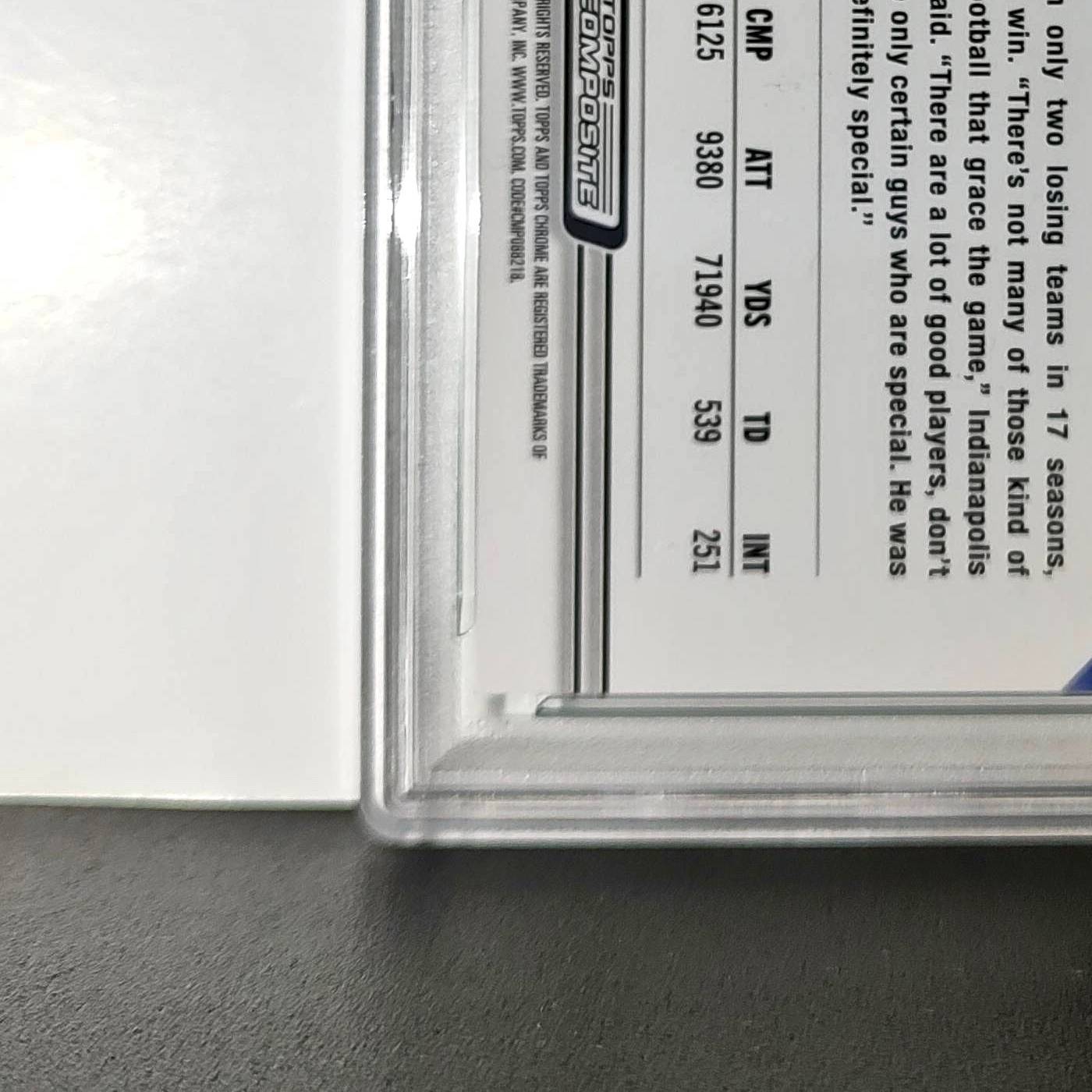 Peyton Manning 2023 Topps #11 057/199 Aqua Refractor PSA 9 Mint