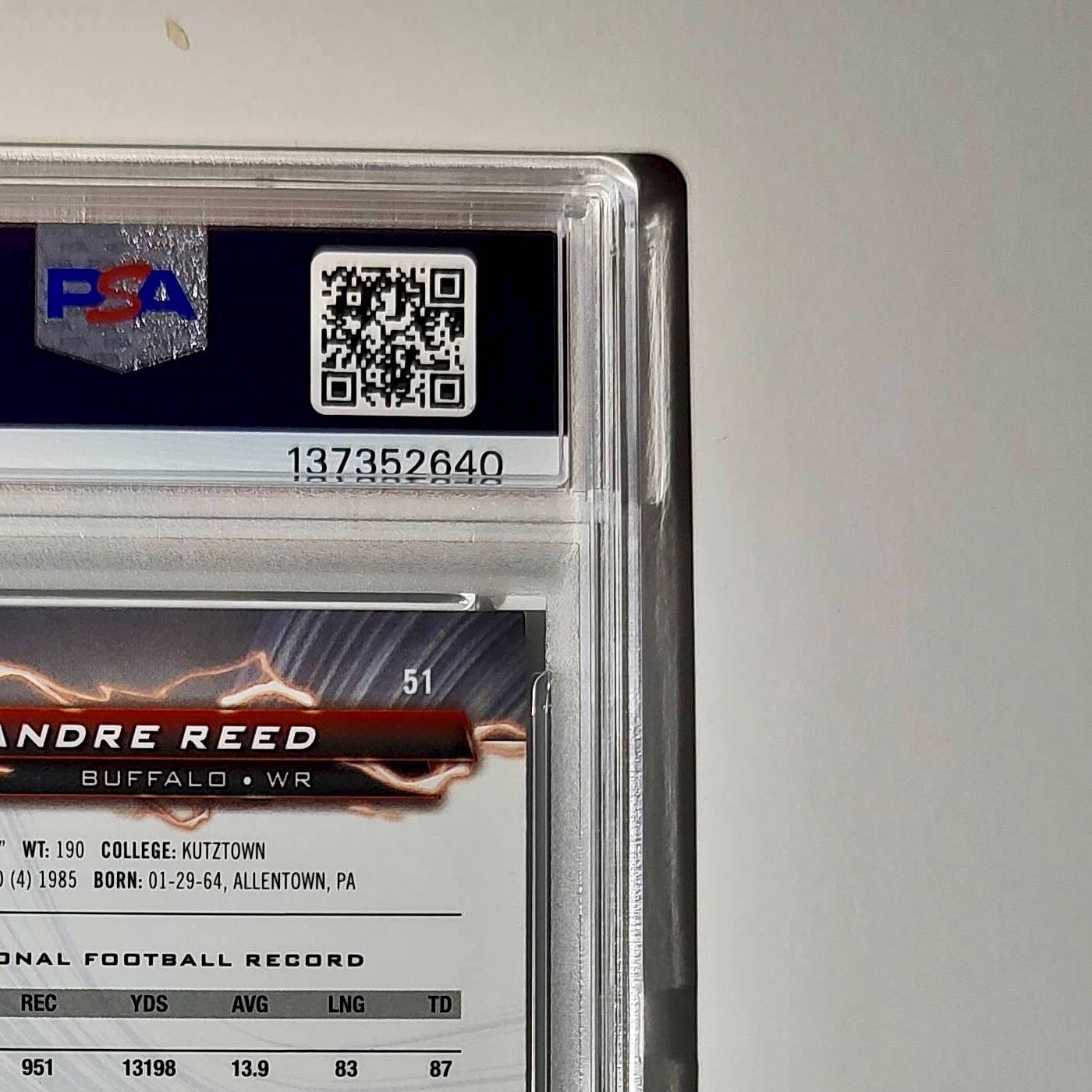 Andre Reed 2023 Topps 061/225 Resurgence #51 Navy Surge PSA 9 Mint