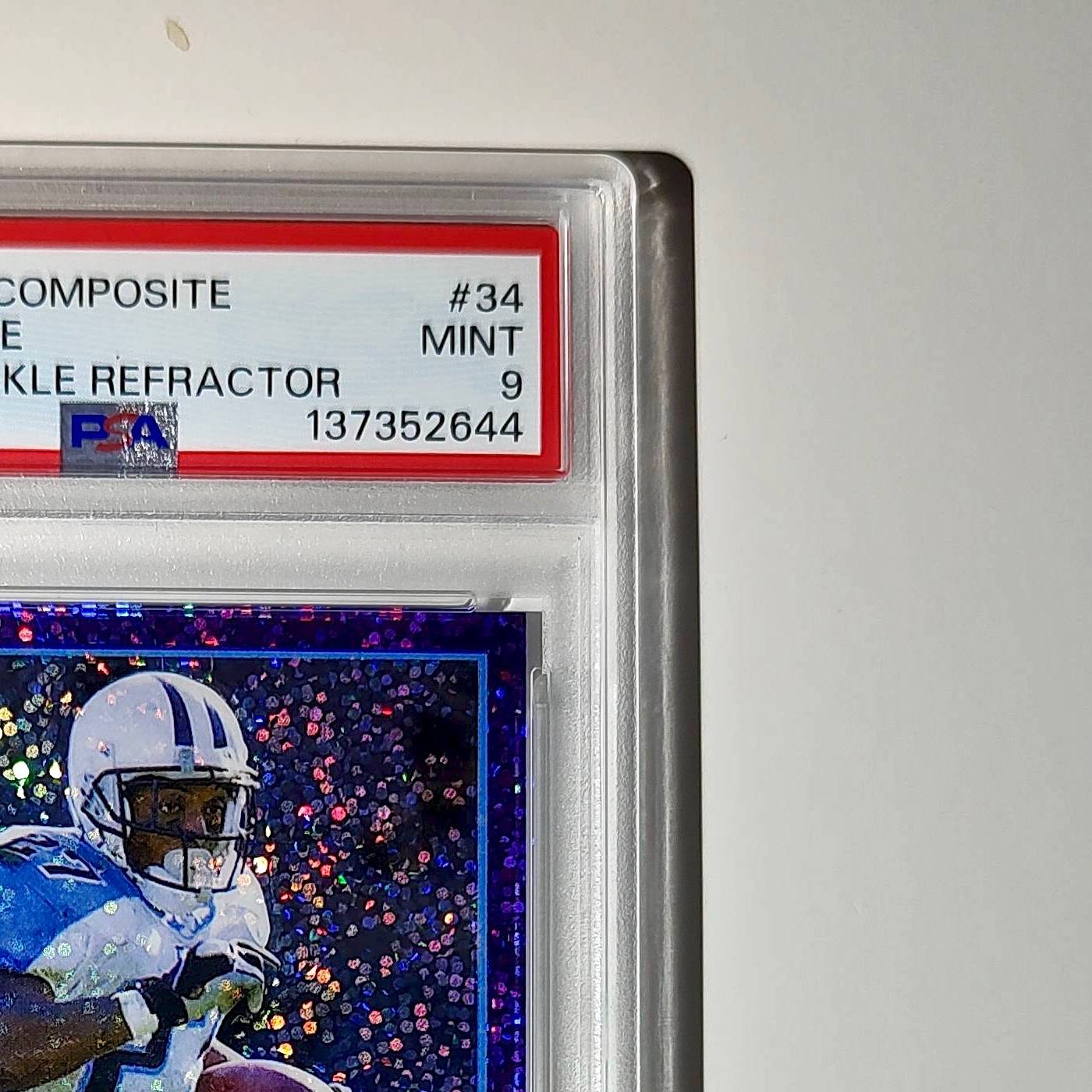 Eddie George 2023 Topps Chrome 012/250 #34 Purple Speckle Refractors PSA 9 Mint