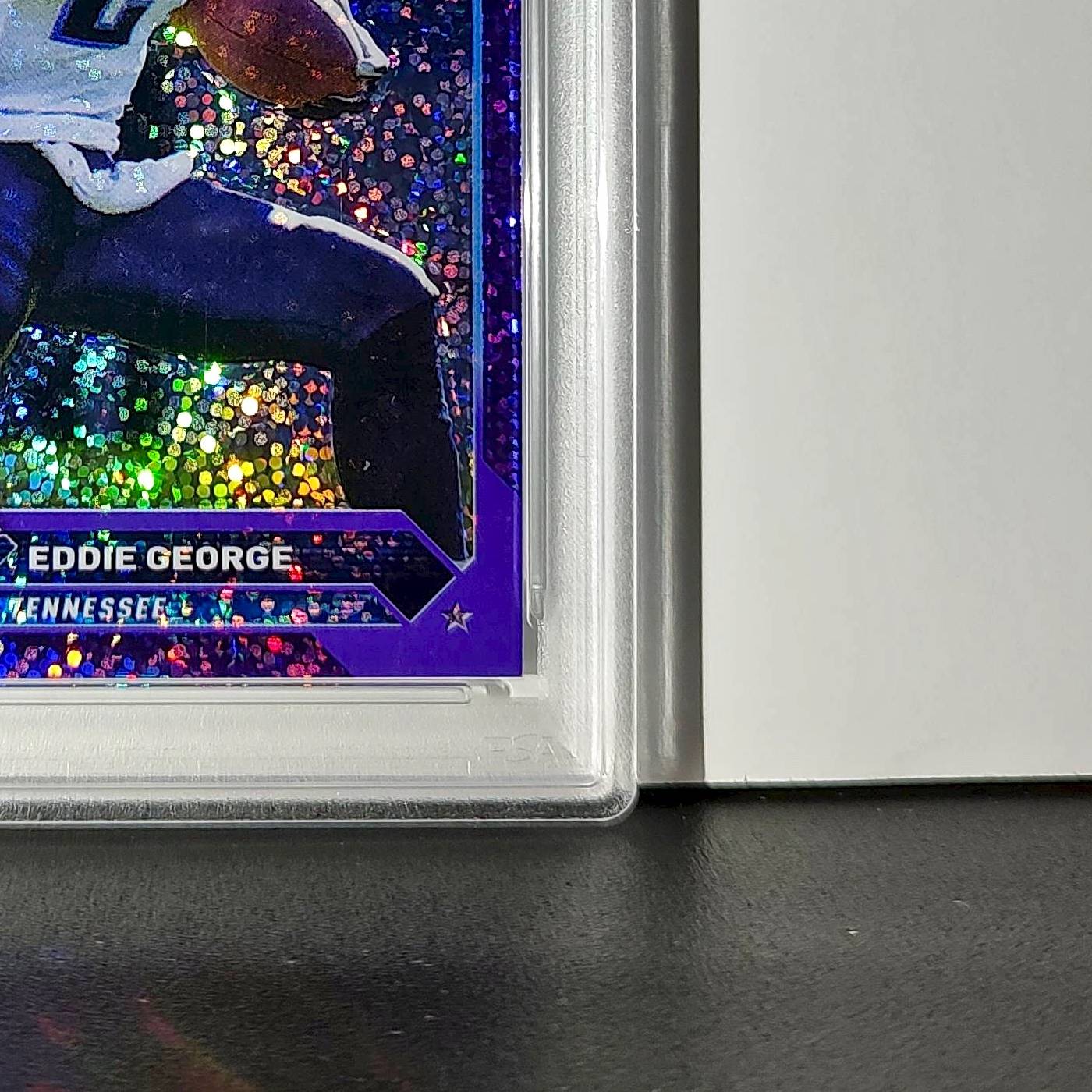 Eddie George 2023 Topps Chrome 012/250 #34 Purple Speckle Refractors PSA 9 Mint