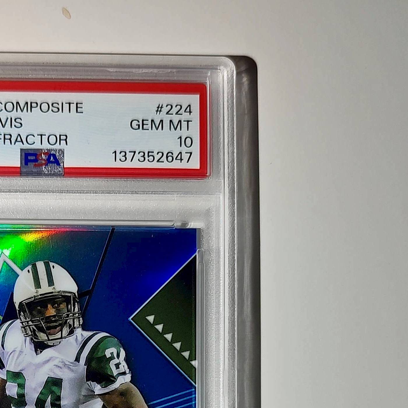 Darelle Revis 2023 Topps Finest #224 014/250 Sky Blue Refractor PSA 10 Gem Mint