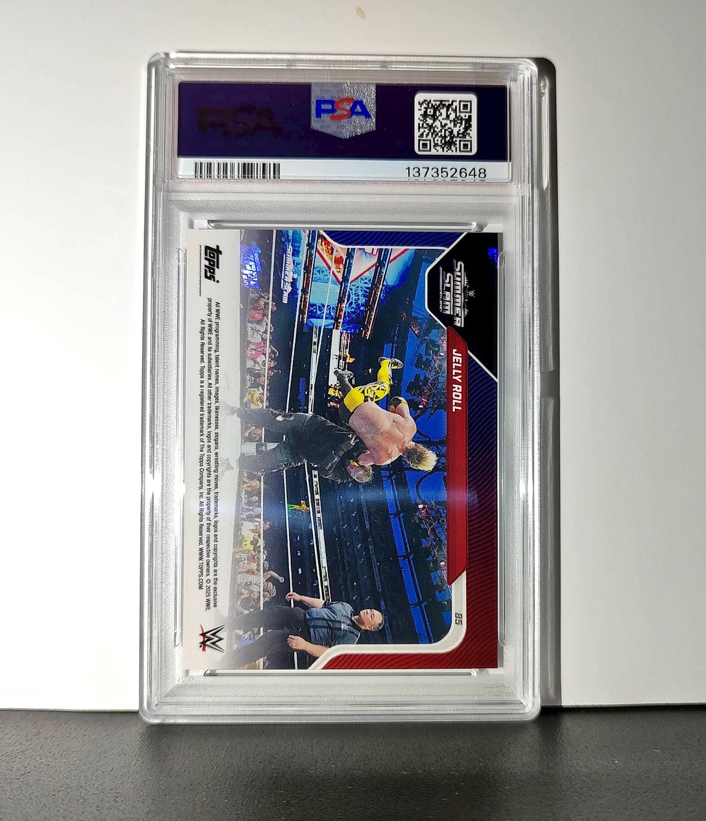 Jelly Roll 2025 Topps Now WWE #85 PSA 9 Mint