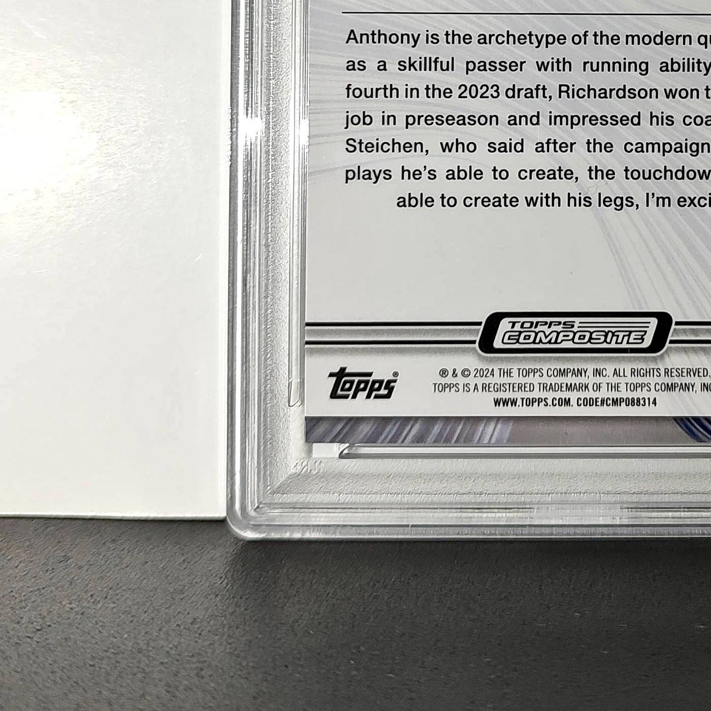 Anthony Richardson 2023 Topps Resurgence 021/225 Navy Surge PSA 10 Gem Mint