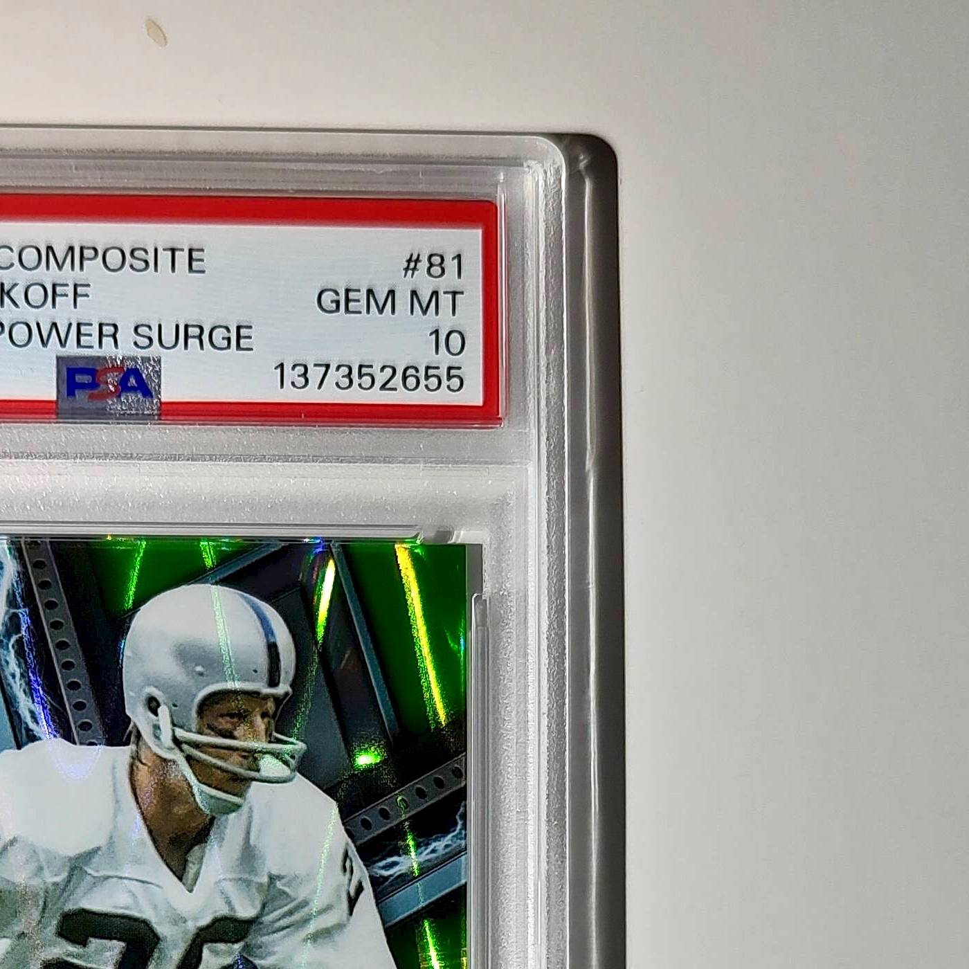 Fred Bilentnikoff 2023 Topps Resurgence 08/20 Lime Green Power Surge #81 PSA 10