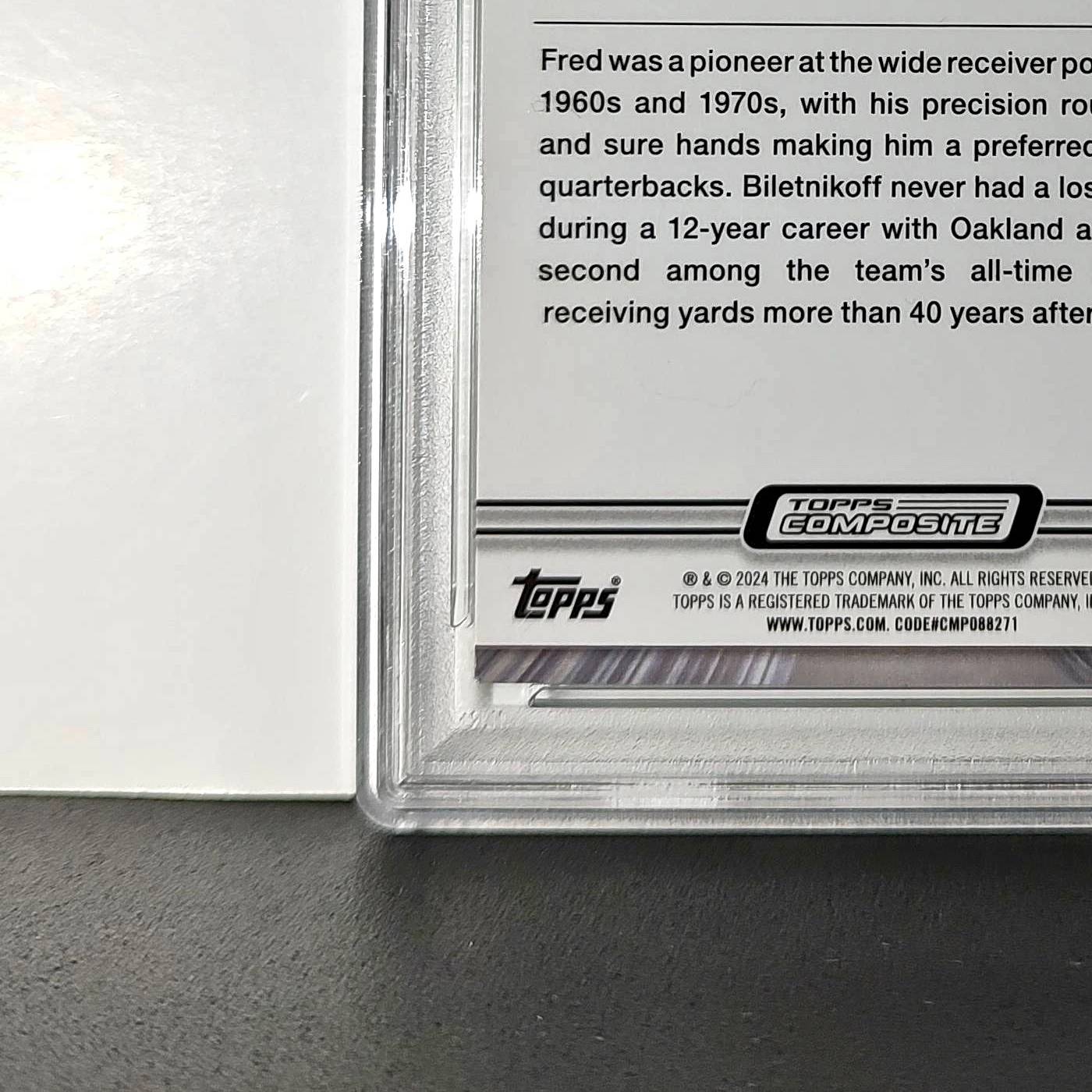 Fred Bilentnikoff 2023 Topps Resurgence 08/20 Lime Green Power Surge #81 PSA 10