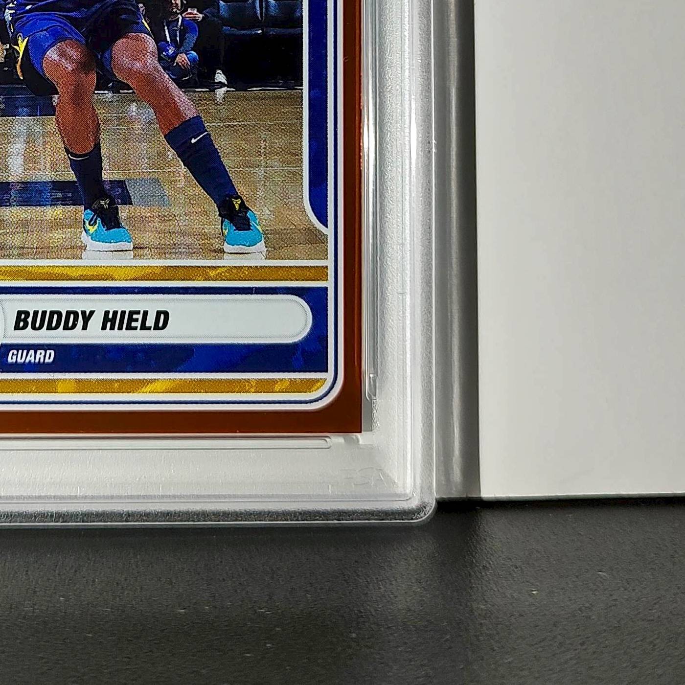Buddy Held 2023-24 Panini Sticker Cards #67 034/050 Orange Foil PSA 8 NM-MT