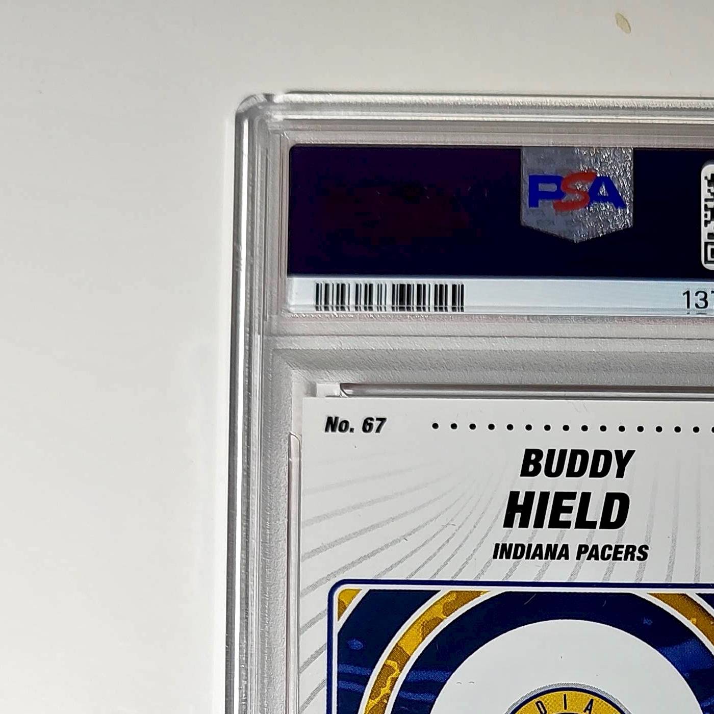 Buddy Held 2023-24 Panini Sticker Cards #67 034/050 Orange Foil PSA 8 NM-MT