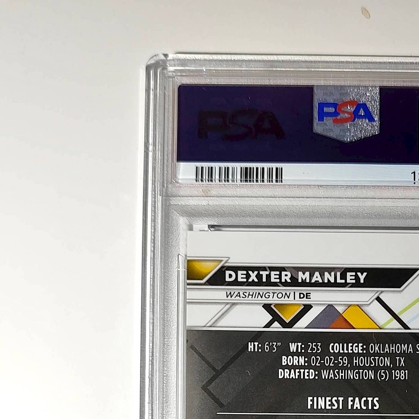 Dexter Manley 2023 Topps Finest 02/15 #250 Black Refractors PSA 10 Gem Mint