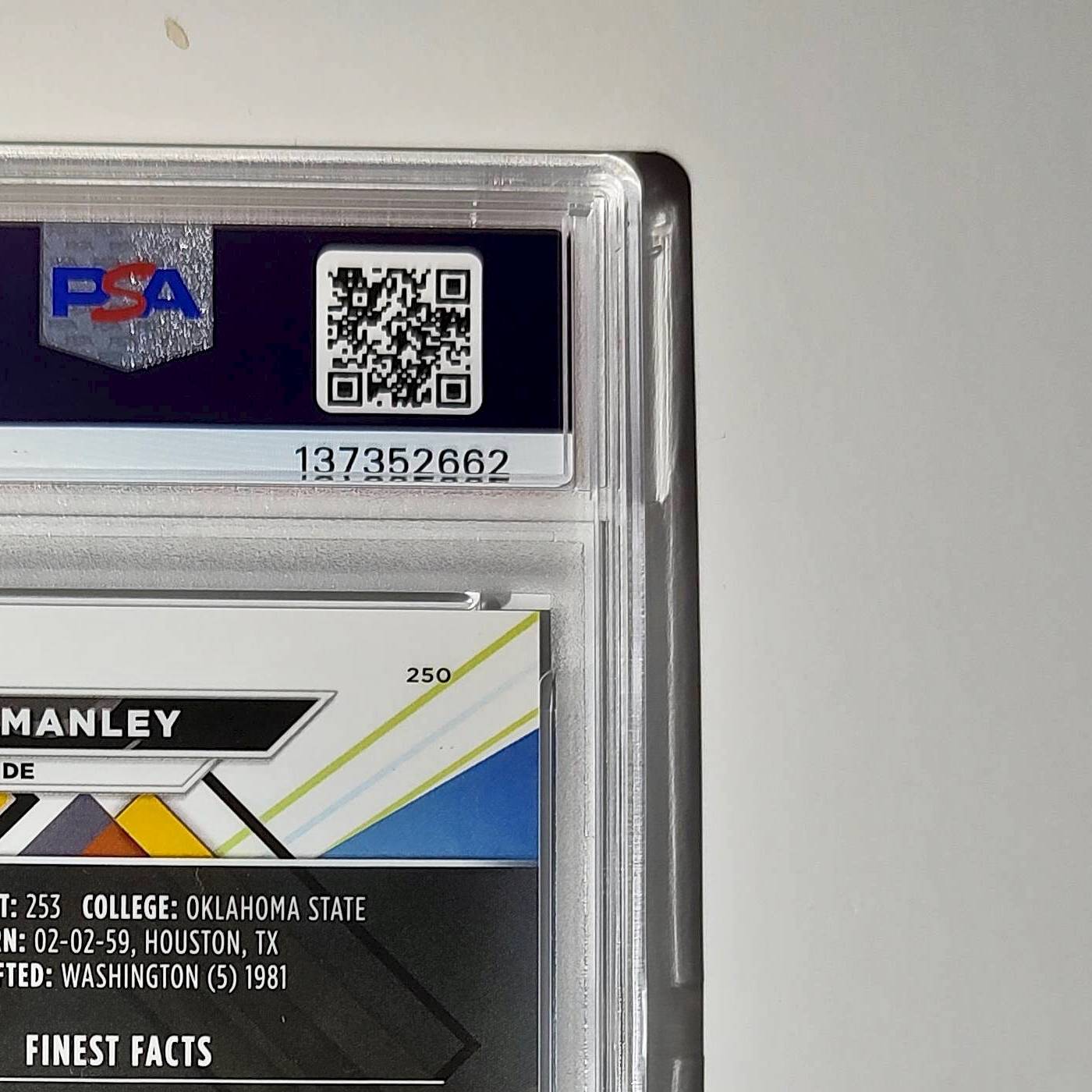 Dexter Manley 2023 Topps Finest 02/15 #250 Black Refractors PSA 10 Gem Mint