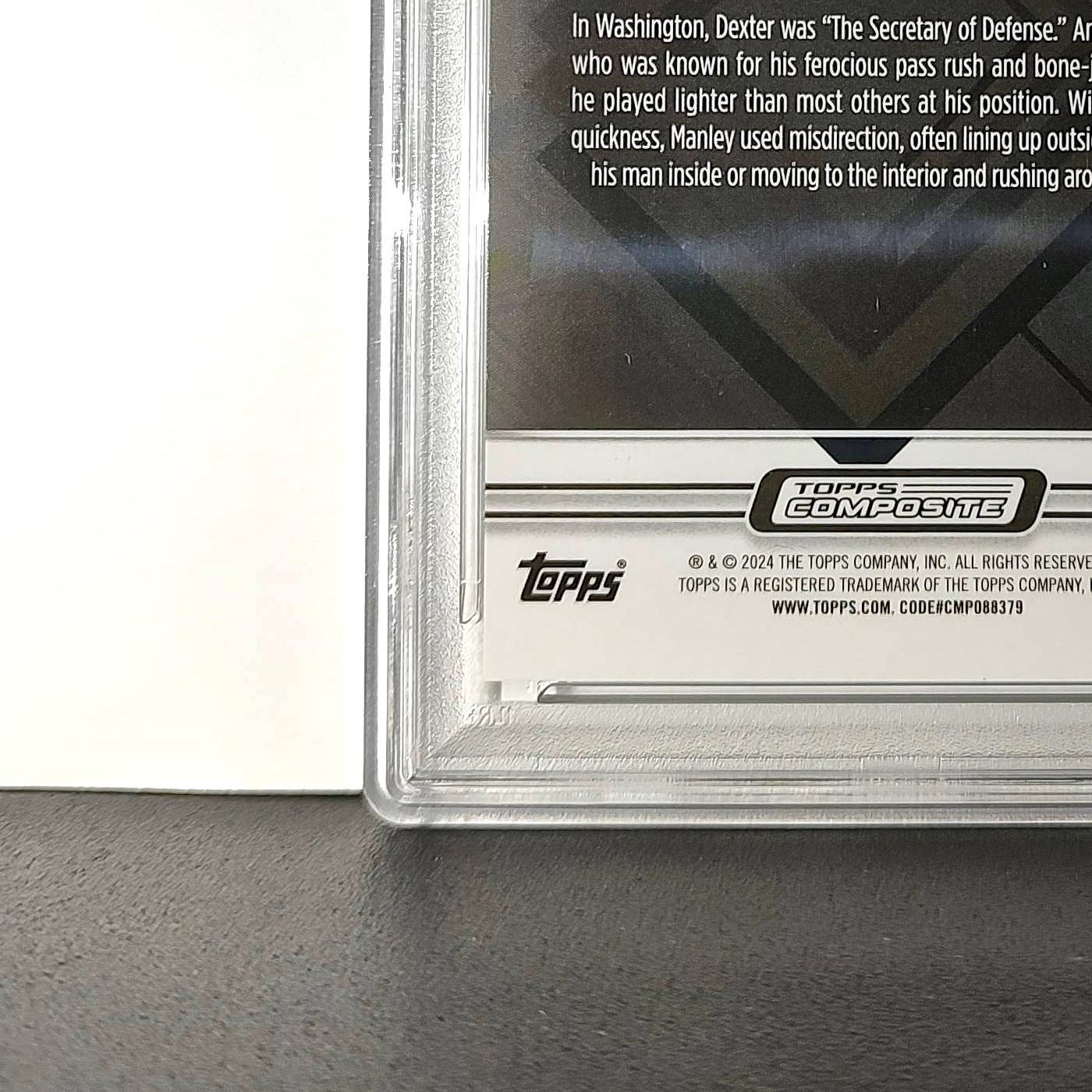 Dexter Manley 2023 Topps Finest 02/15 #250 Black Refractors PSA 10 Gem Mint