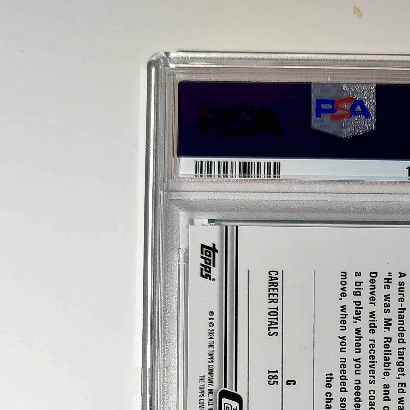 Ed McCaffrey 2023 Topps Chrome 159/199 #42 Aqua Refractors PSA 10 Gem Mint