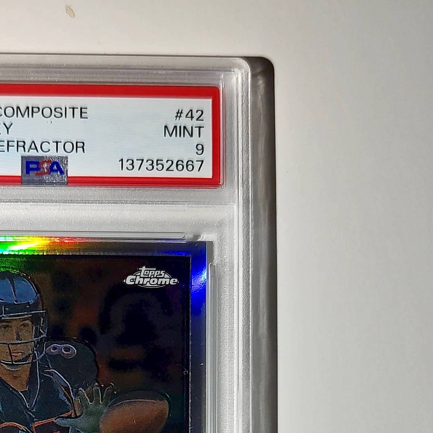 Ed McCaffrey 2023 Topps Chrome #42 Sepia Refractors PSA 9 Mint