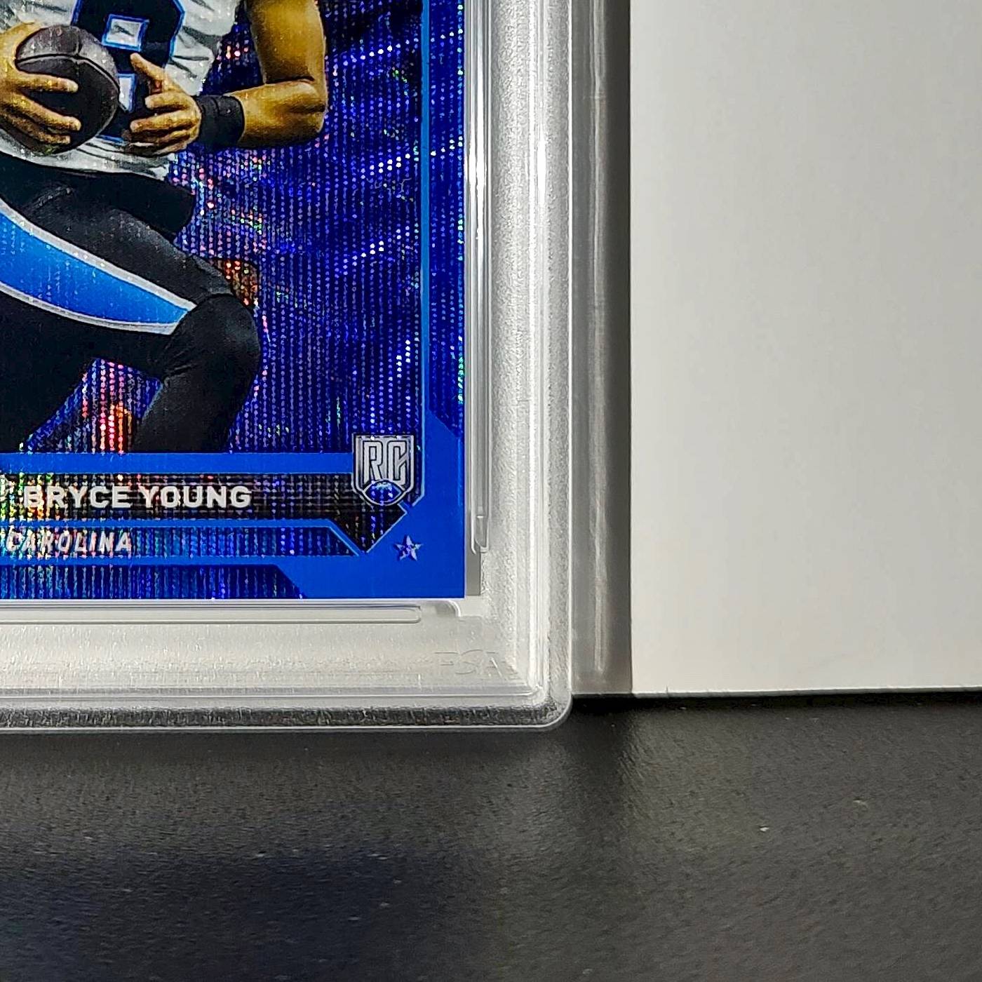 Bryce Young 2023 Topps Chrome 57/75 #1 Blue Wave Refractors PSA 9 Mint