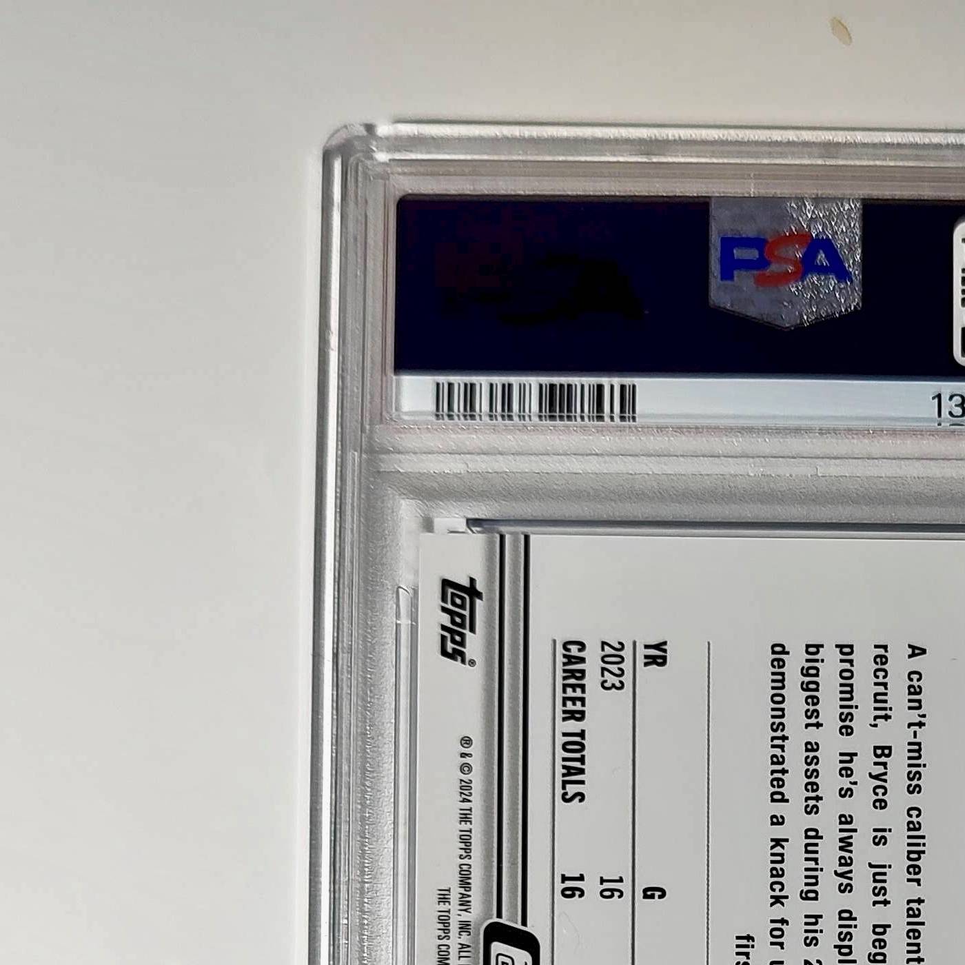 Bryce Young 2023 Topps Chrome 57/75 #1 Blue Wave Refractors PSA 9 Mint