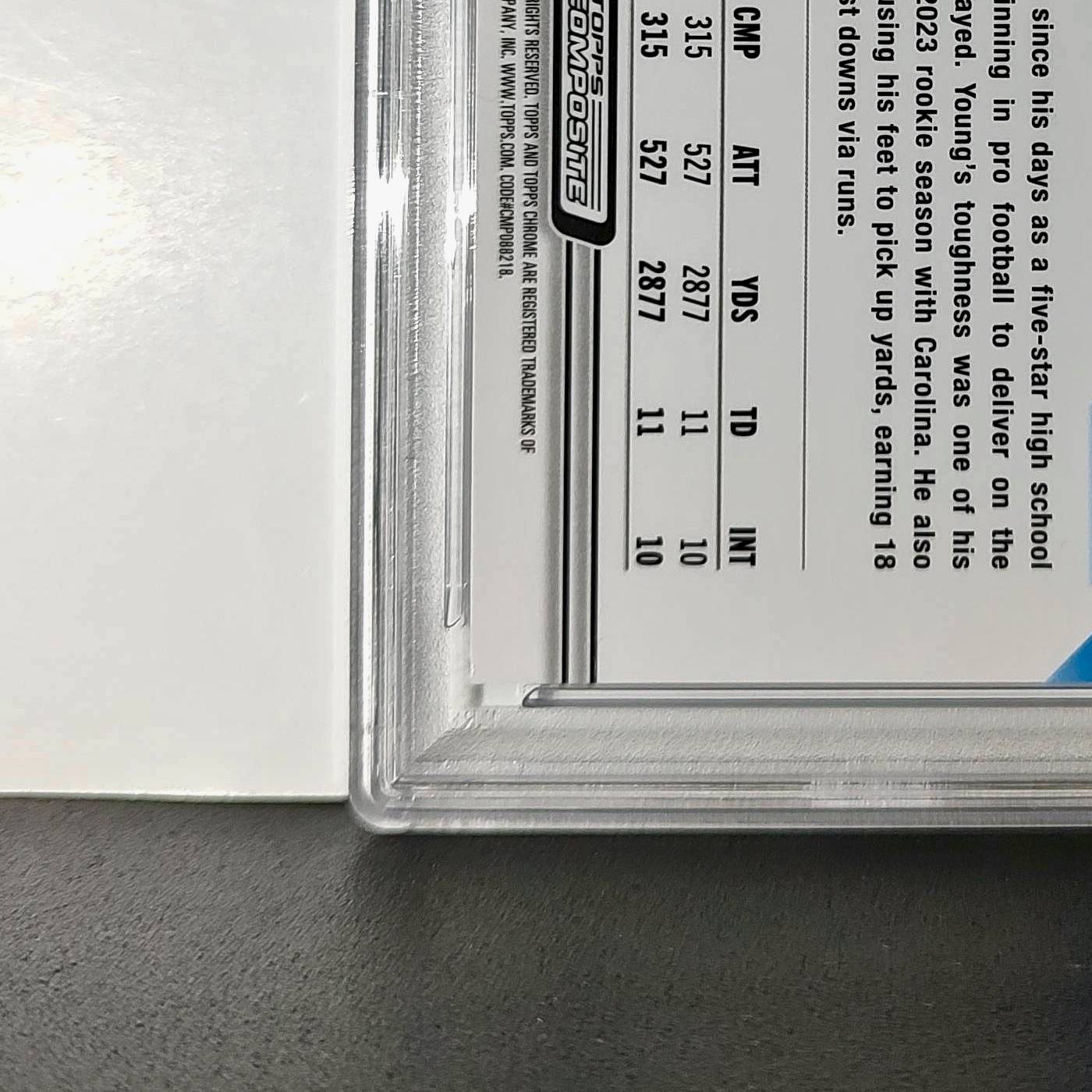 Bryce Young 2023 Topps Chrome 57/75 #1 Blue Wave Refractors PSA 9 Mint