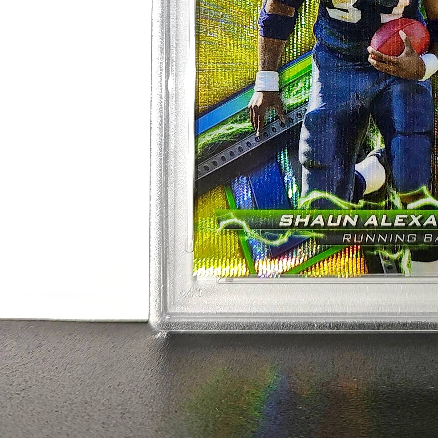 Shaun Alexander 2023 Topps Resurgence 071/200 #83 Yellow Surge PSA 9 Mint