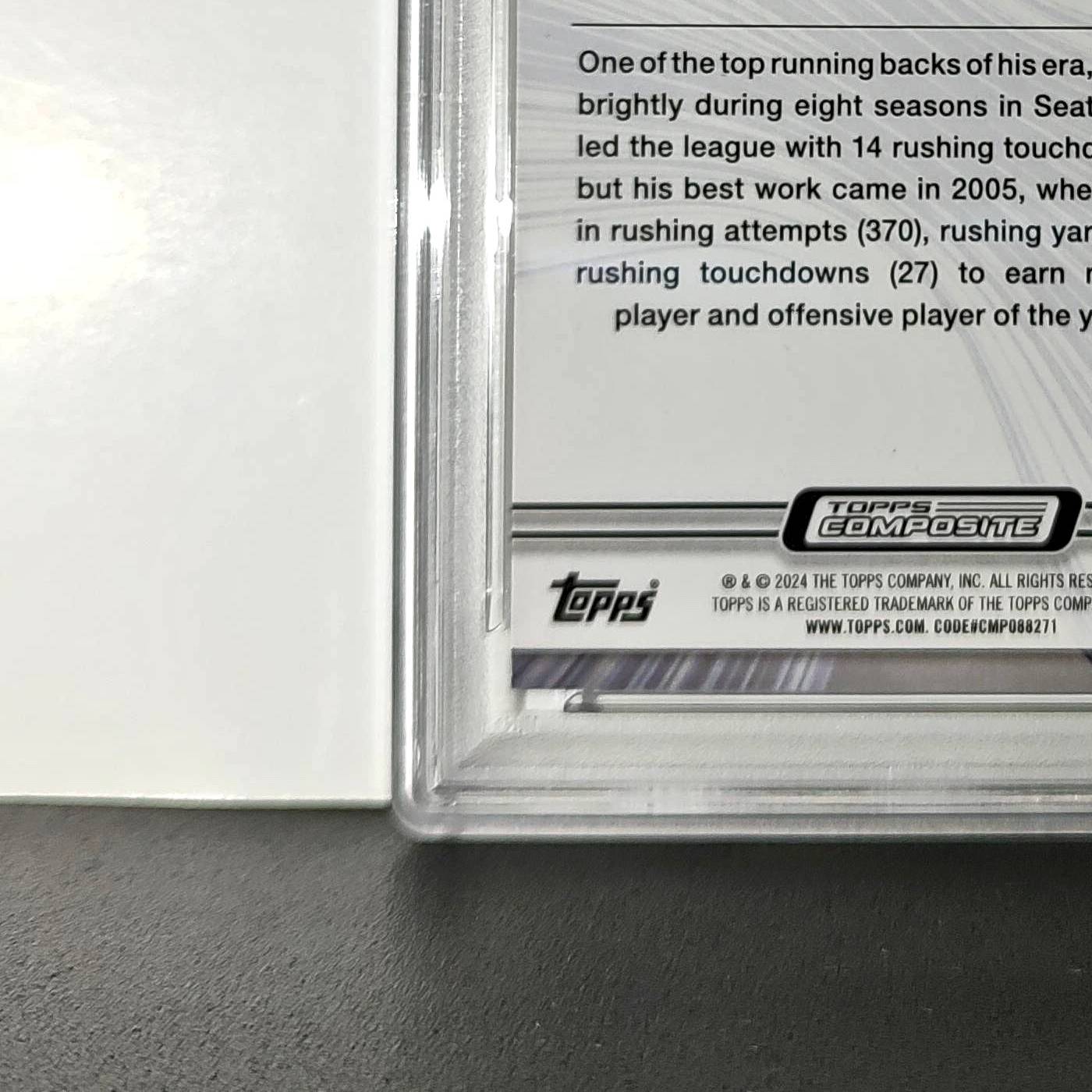 Shaun Alexander 2023 Topps Resurgence 071/200 #83 Yellow Surge PSA 9 Mint