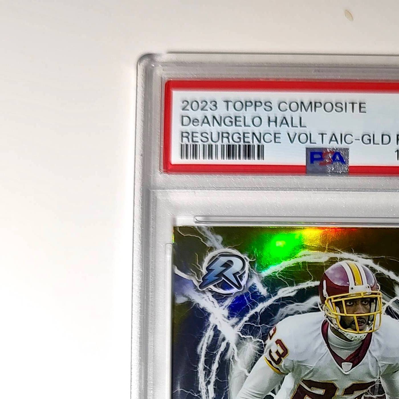 DeAngelo Hall 2023 Topps Resurgence Voltaic 29/50 Gold Power Surge PSA 10 Gem