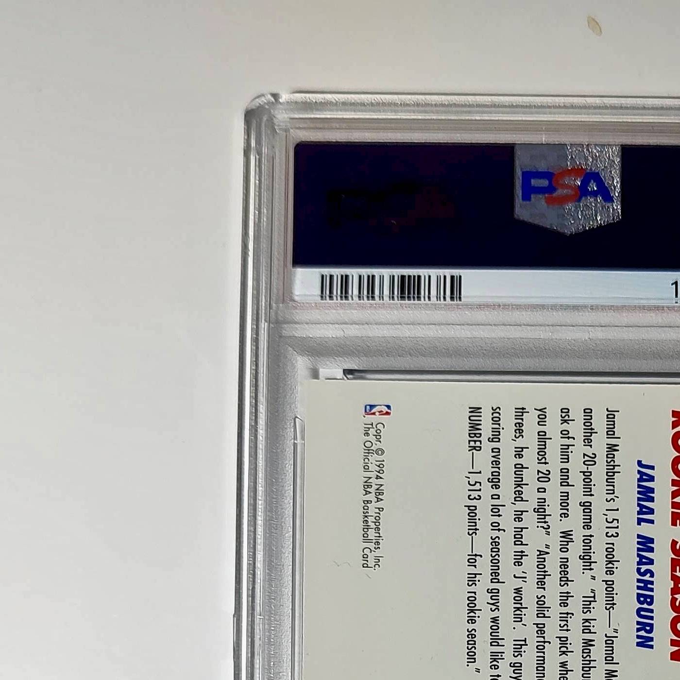 Jamal Mashburn 1994 NBA Hoops Big Numbers #BN2 Rainbow PSA 7 NM