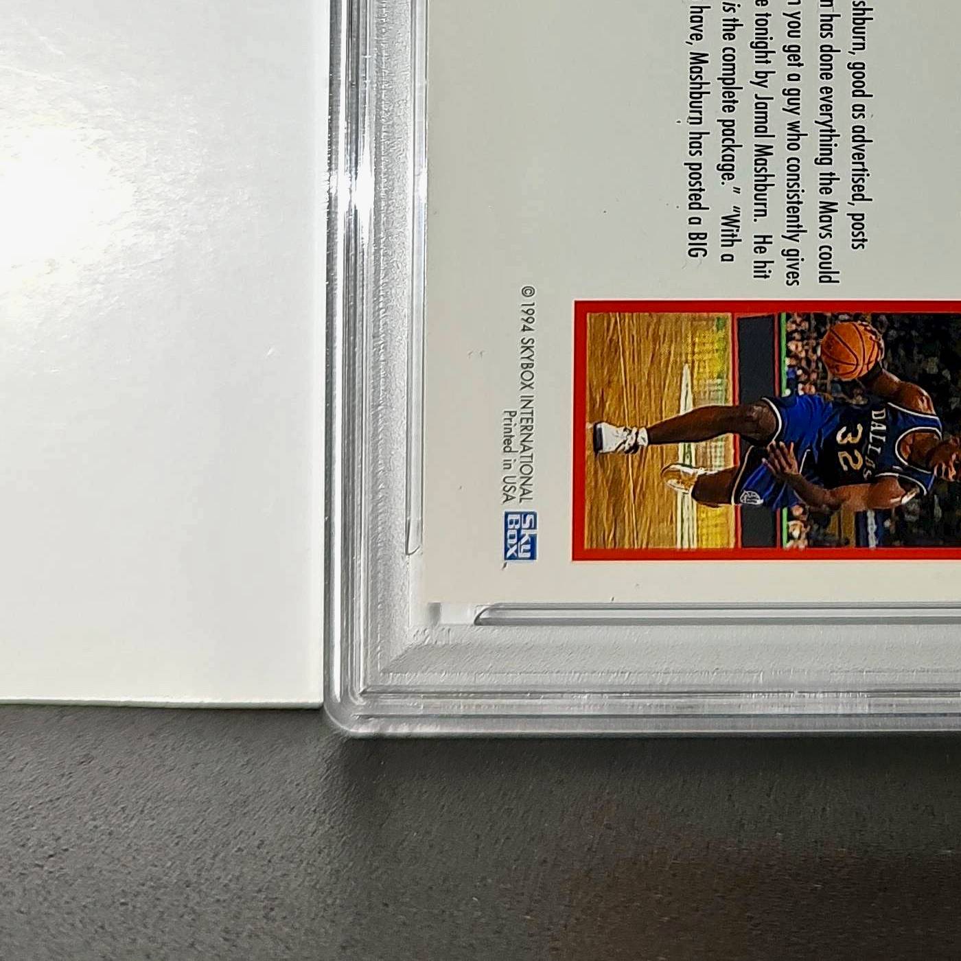 Jamal Mashburn 1994 NBA Hoops Big Numbers #BN2 Rainbow PSA 7 NM