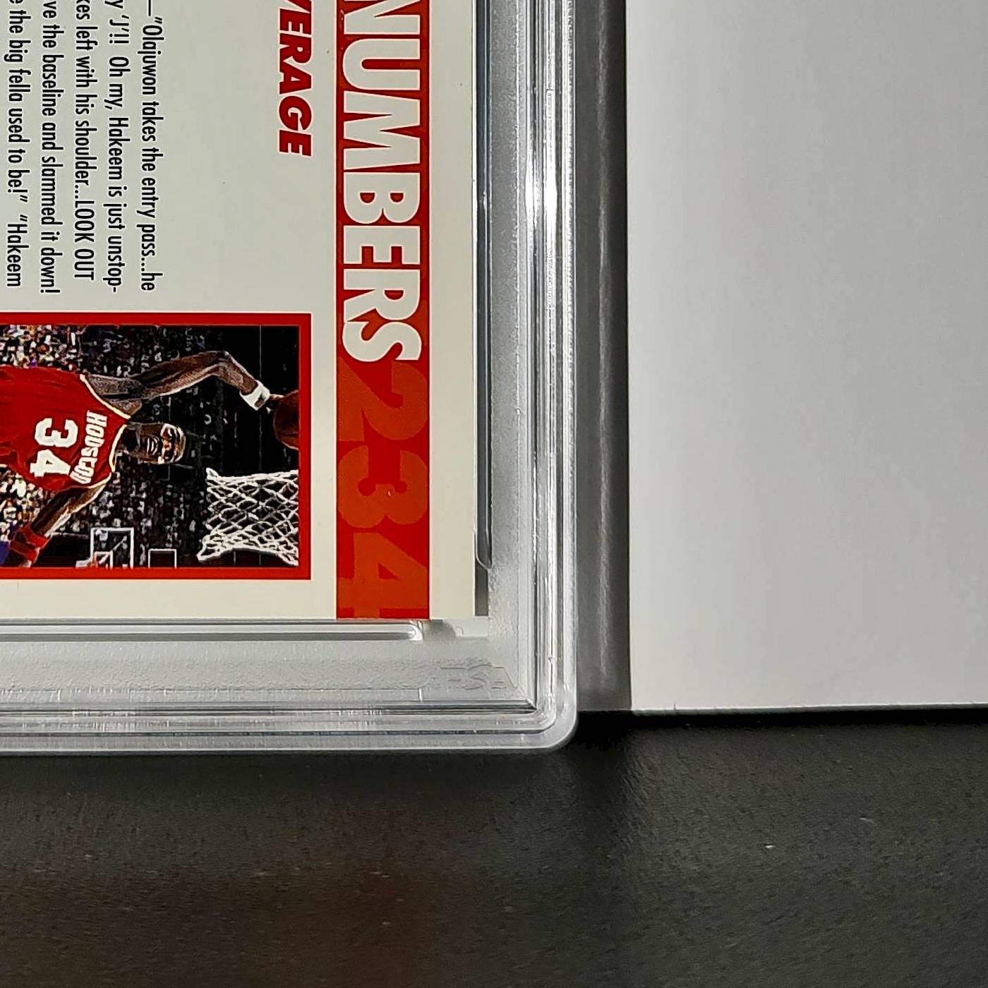 Hakeem Olajuwon 1994 NBA Hoops Big Numbers #BN3 Rainbow PSA 7 NM