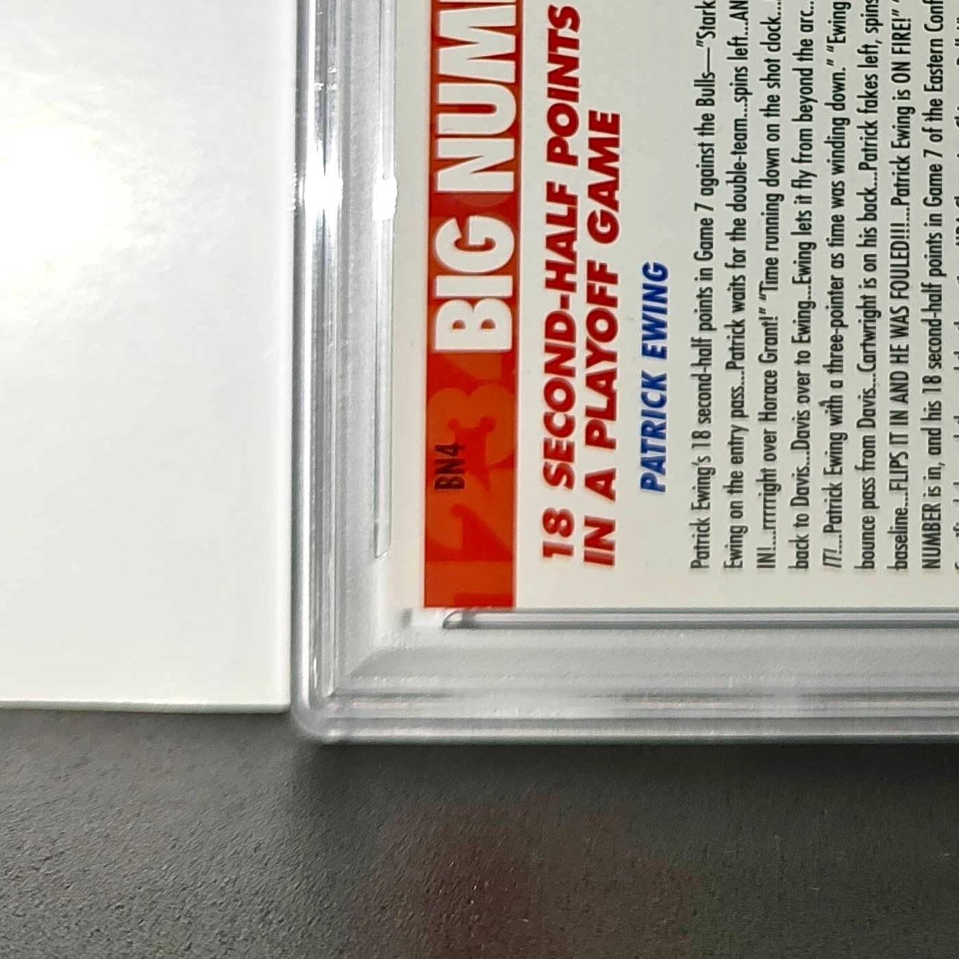 Patrick Ewing 1994 NBA Hoops Big Numbers #BN4 Rainbow PSA 8 NM-MT