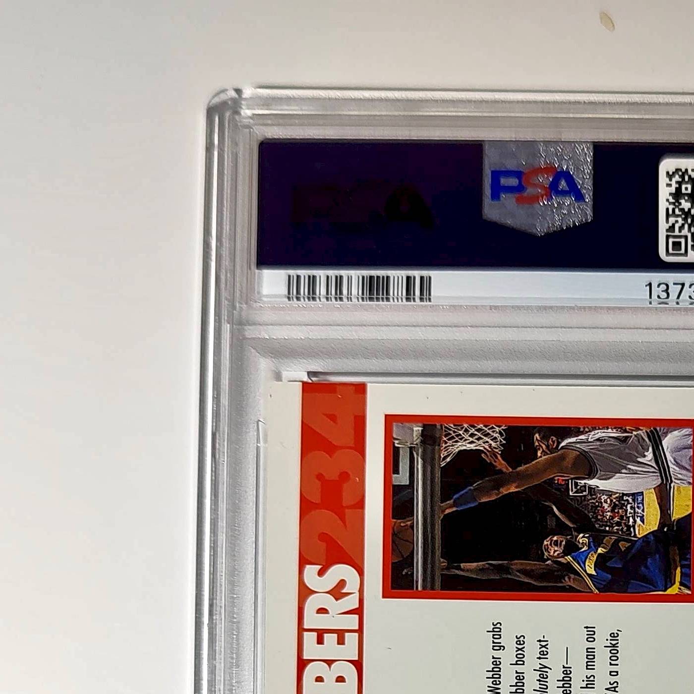 Chris Webber 1994 NBA Hoops Big Numbers #BN7 Rainbow PSA 8 NM-MT