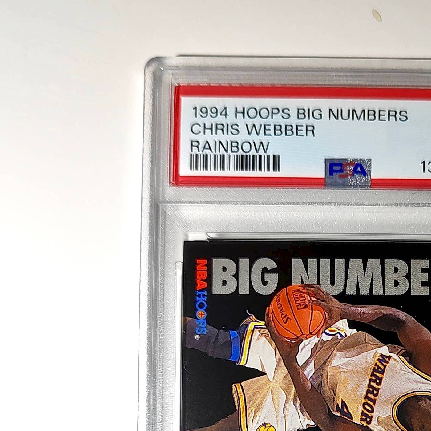 Chris Webber 1994 NBA Hoops Big Numbers #BN7 Rainbow PSA 9 Mint