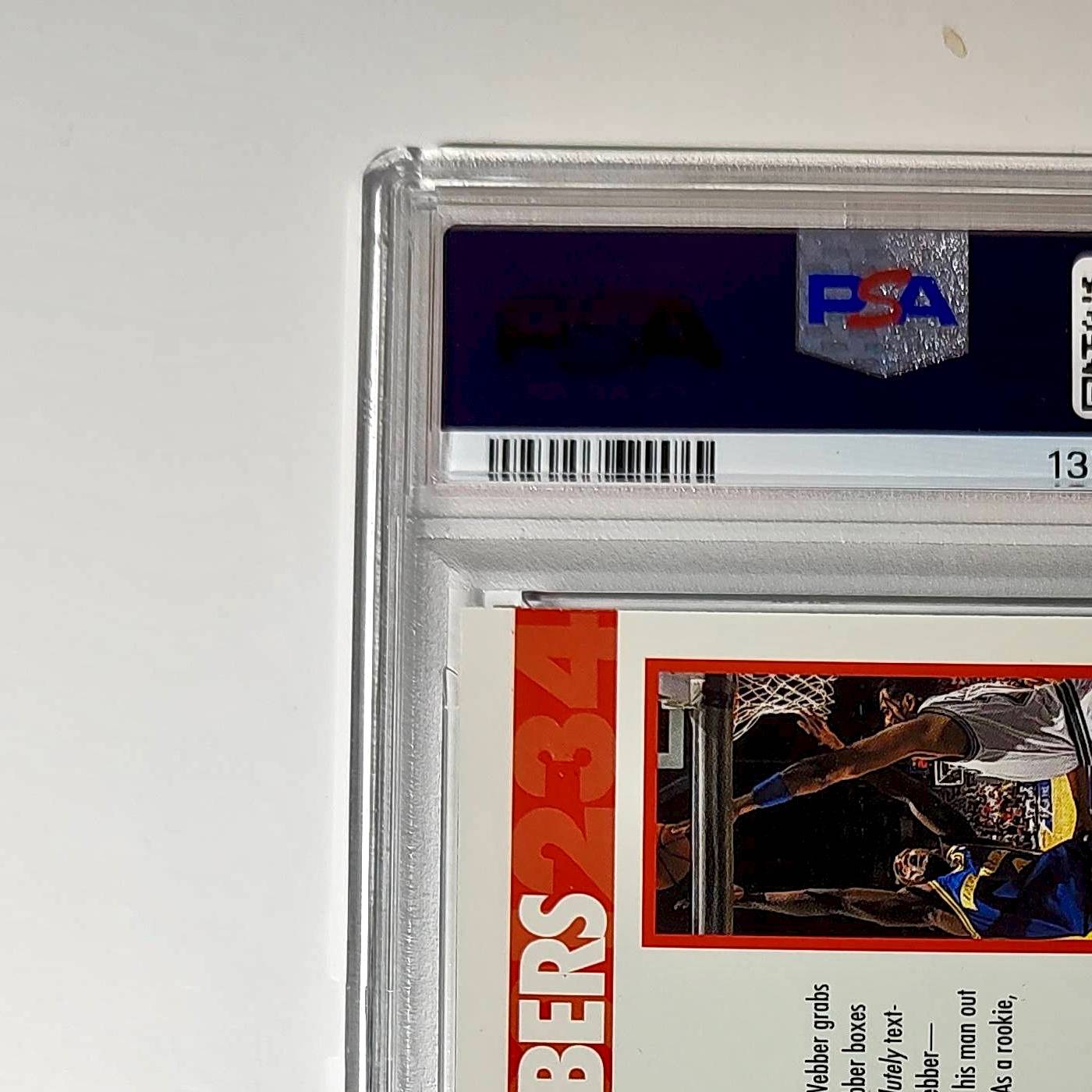 Chris Webber 1994 NBA Hoops Big Numbers #BN7 Rainbow PSA 9 Mint