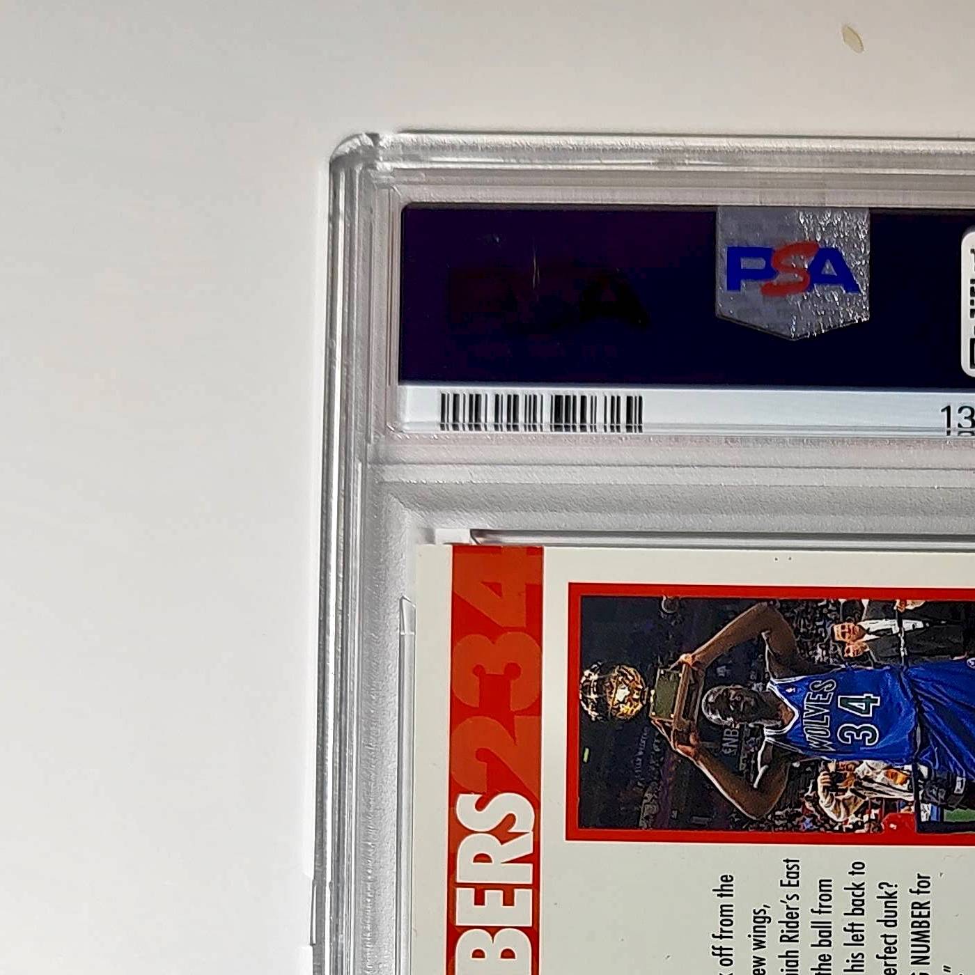 Isaiah Rider 1994 NBA Hoops Big Numbers #BN10 Rainbow PSA 8 NM-MT