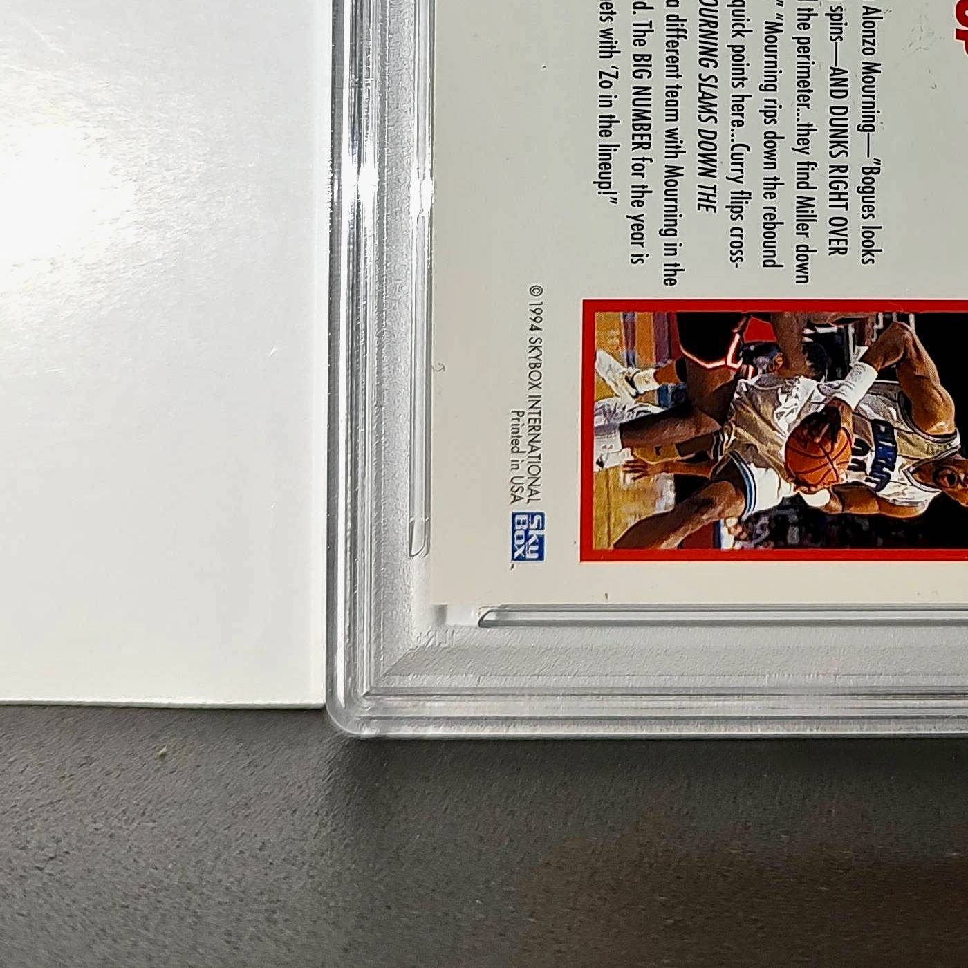 Alonzo Mourning 1994 NBA Hoops Big Numbers #BN11 Rainbow PSA 8 NM-MT