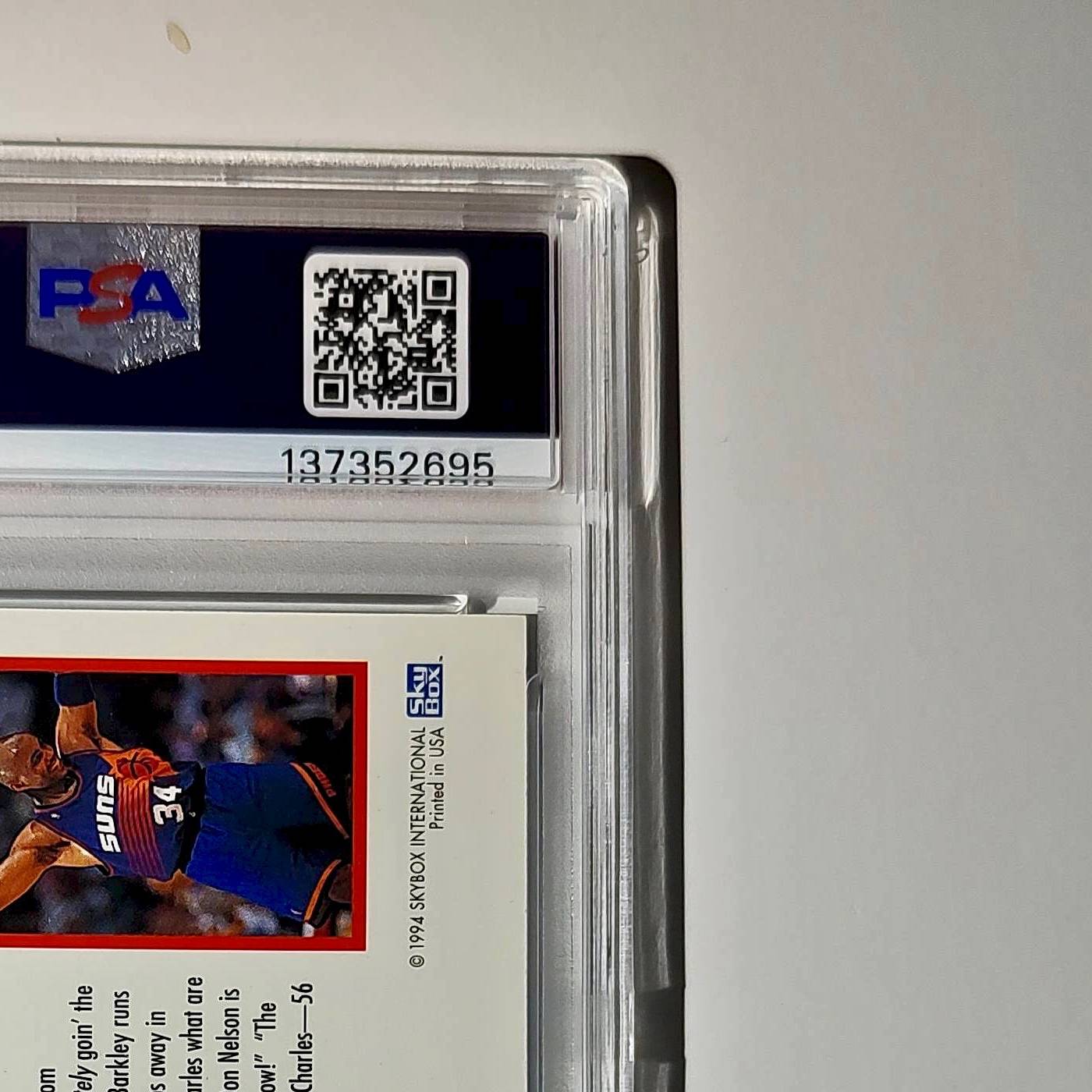 Charles Barkley 1994 NBA Hoops Big Numbers #BN12 Rainbow PSA 8 NM-MT